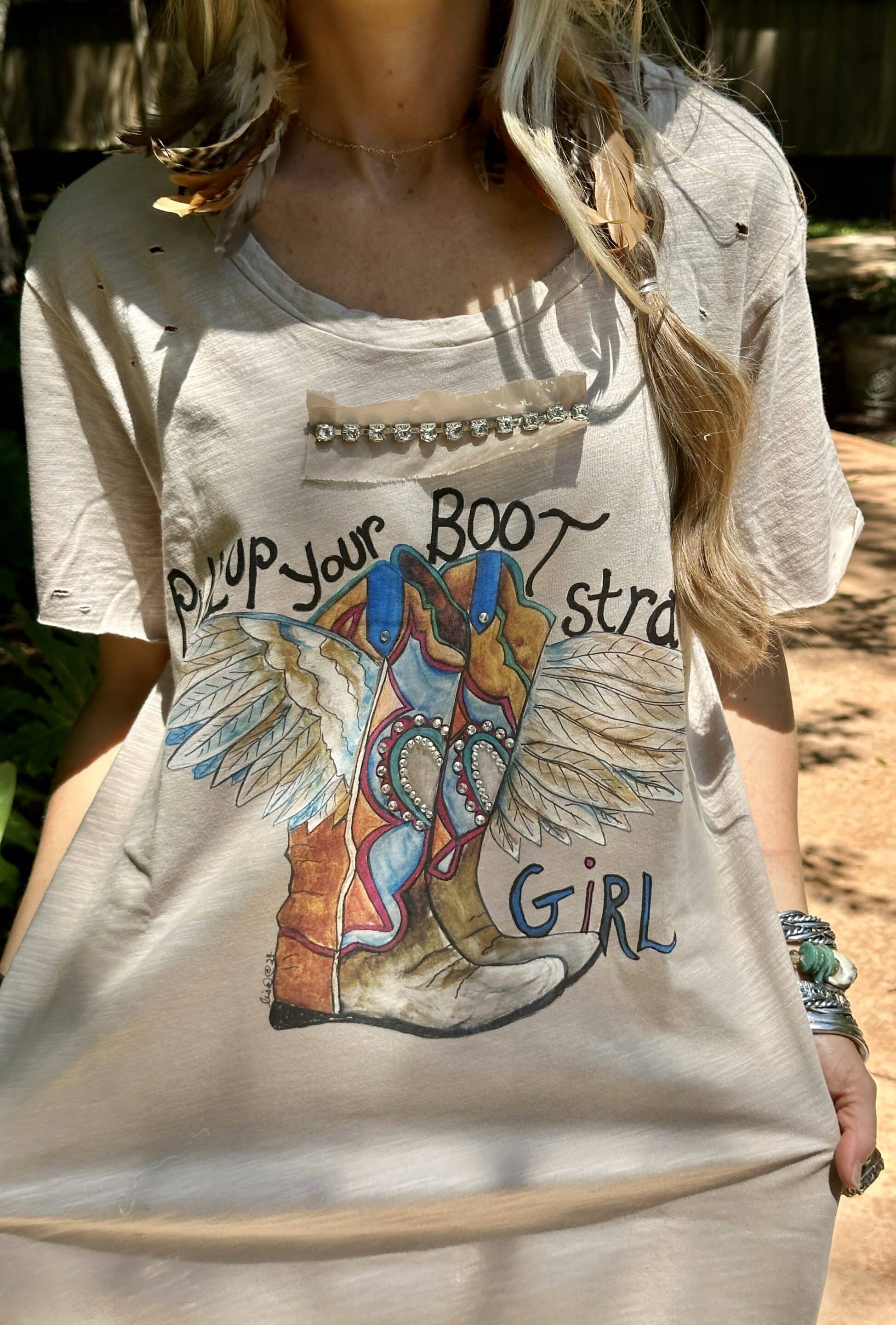 Pull Up Your Bootstraps Tattered Shirt Bundle image 3