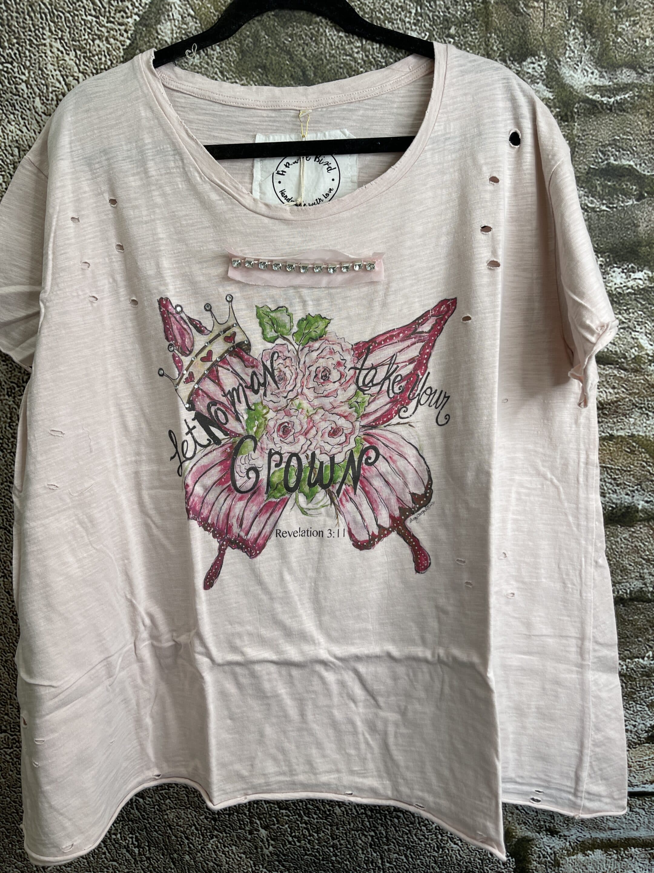 Let No Man Take Your Crown Tattered Shirt Bundle image 2