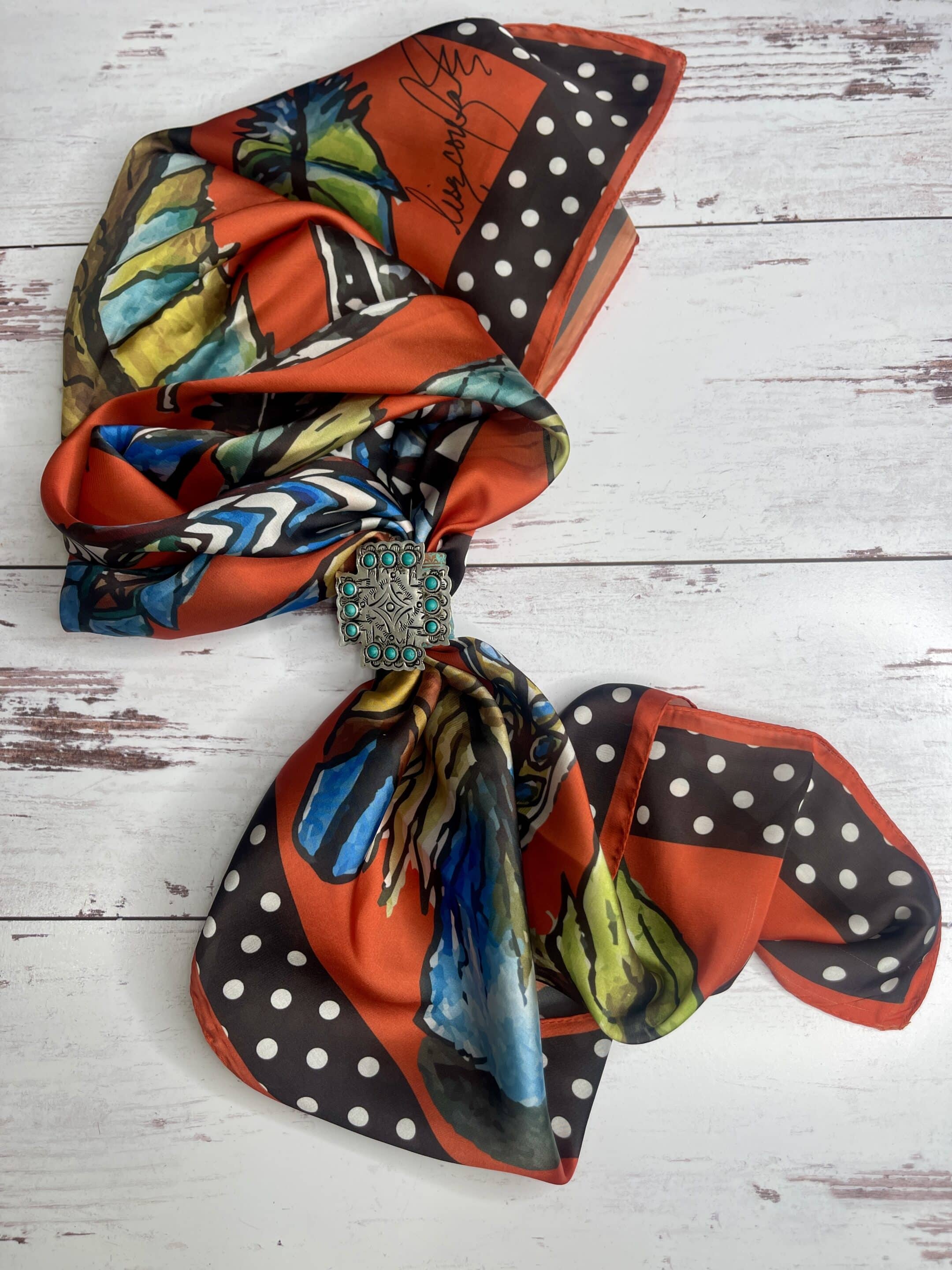 Tangerine Wild Feather Wild Rag image 0