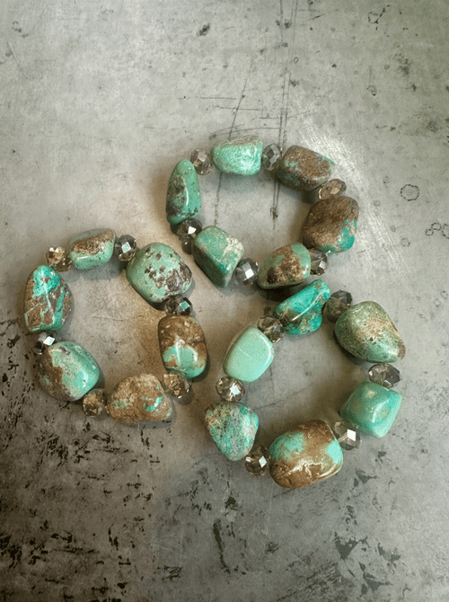 Authentic Turquoise Nugget Bracelet image 1