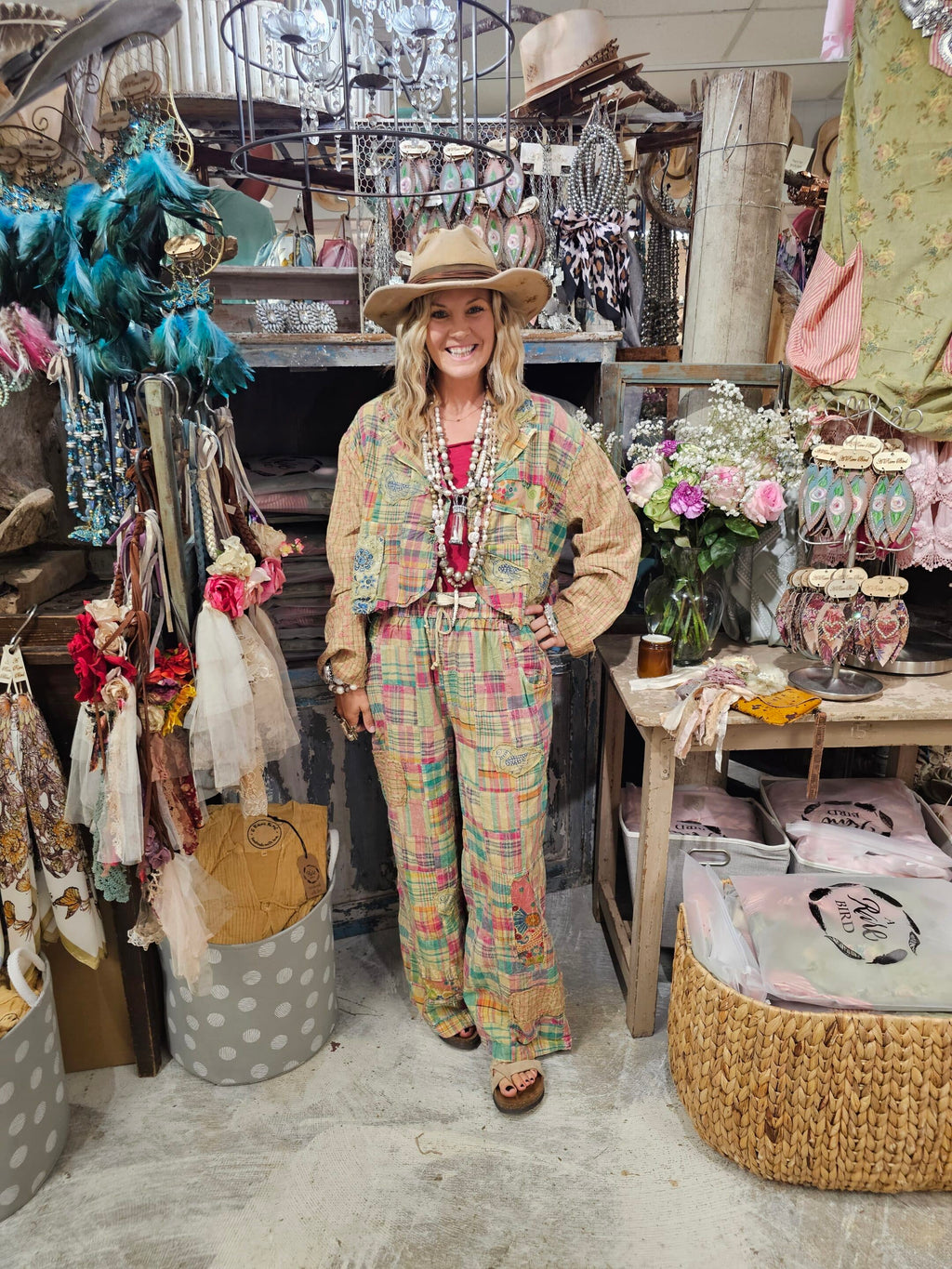 Pink Plaid Paradise Pant Bundle image 0