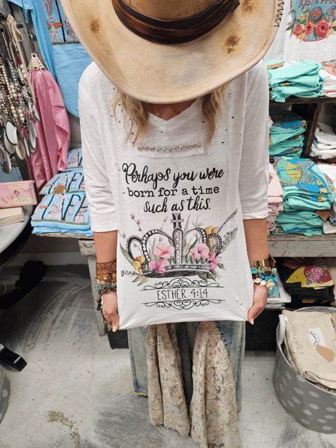 Perhaps You Were Born For a Time Such as This Shirt image 2