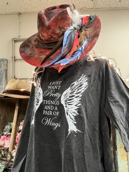 Pretty Things and a Pair of Wings Distressed Shirt Bundle image 2