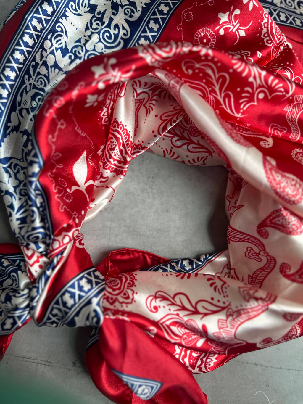 Red White and Blue Bandana Wild Rag image 3