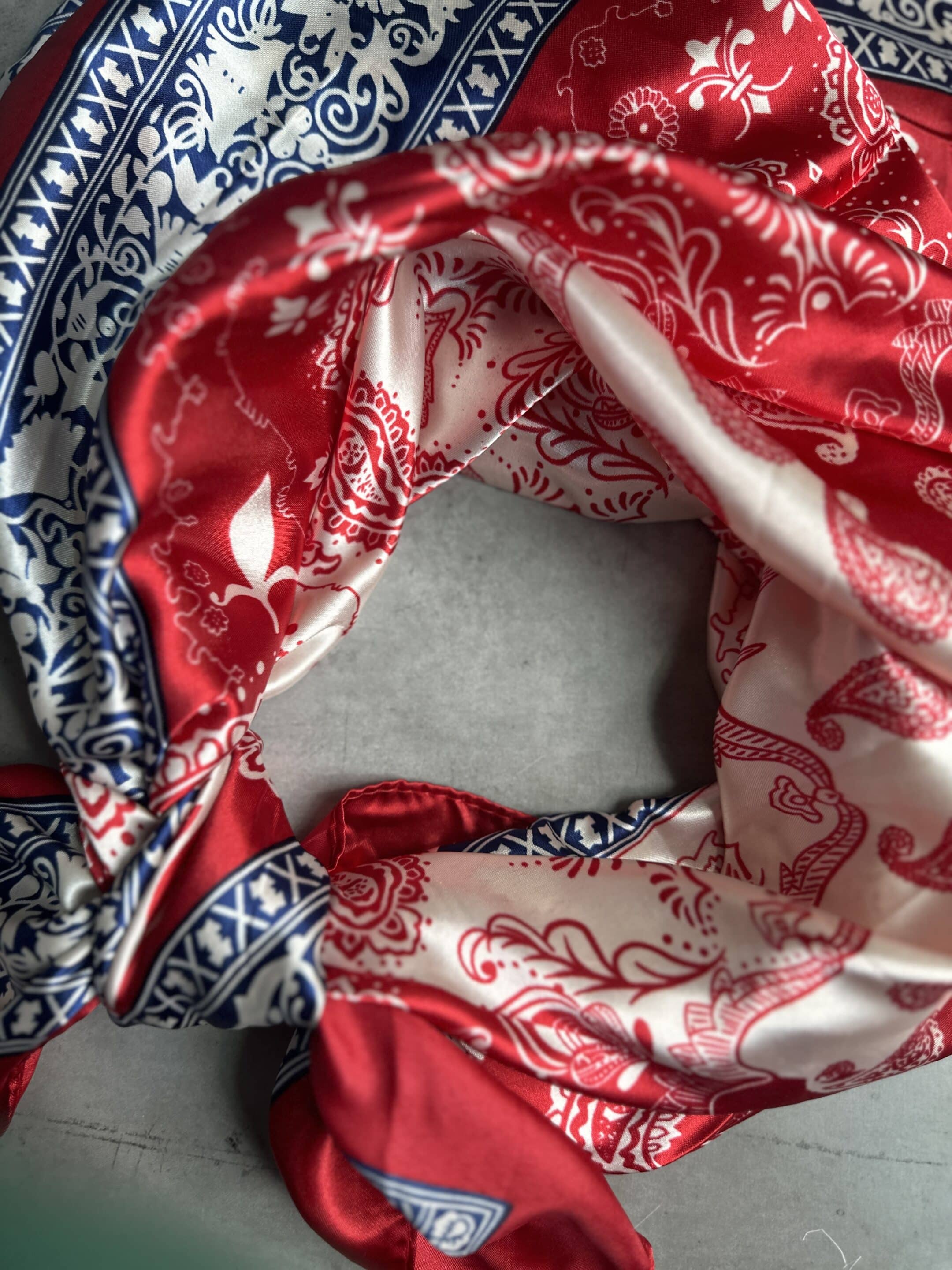 Red White and Blue Bandana Wild Rag image 3