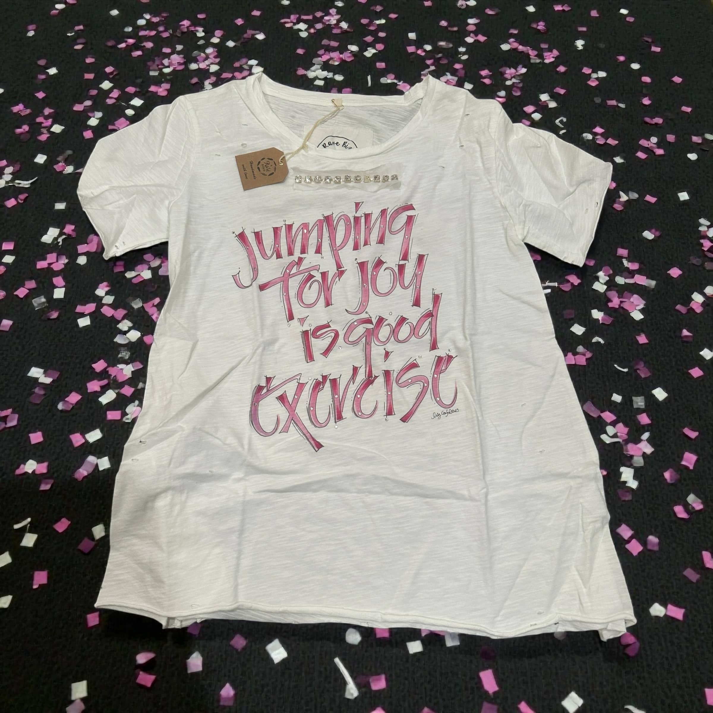 Jumping for Joy Distressed Tee image 0