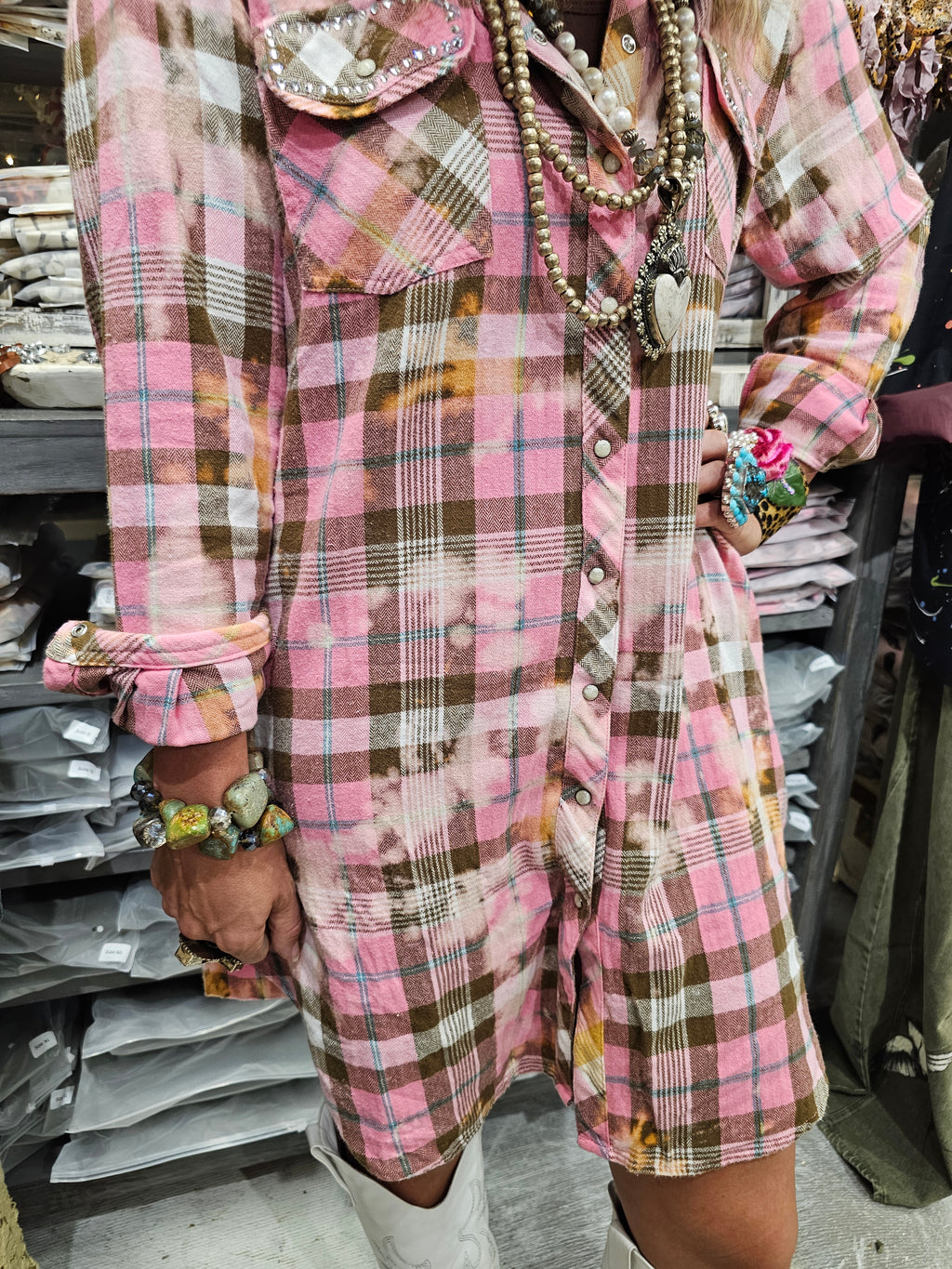 Pink Plaid Snapfront Bundle