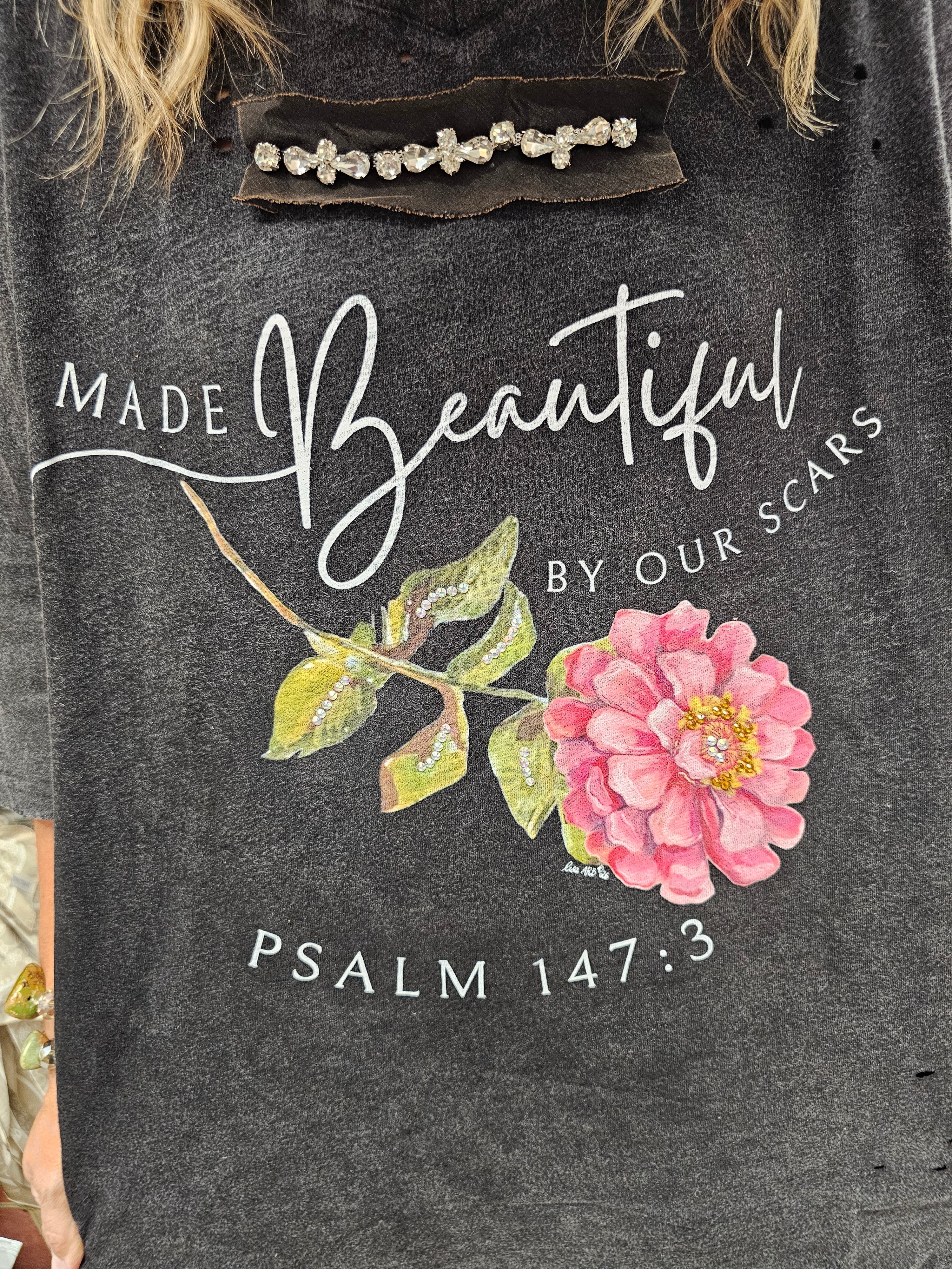 Made Beautiful By Our Scars Tattered Tee Bundle