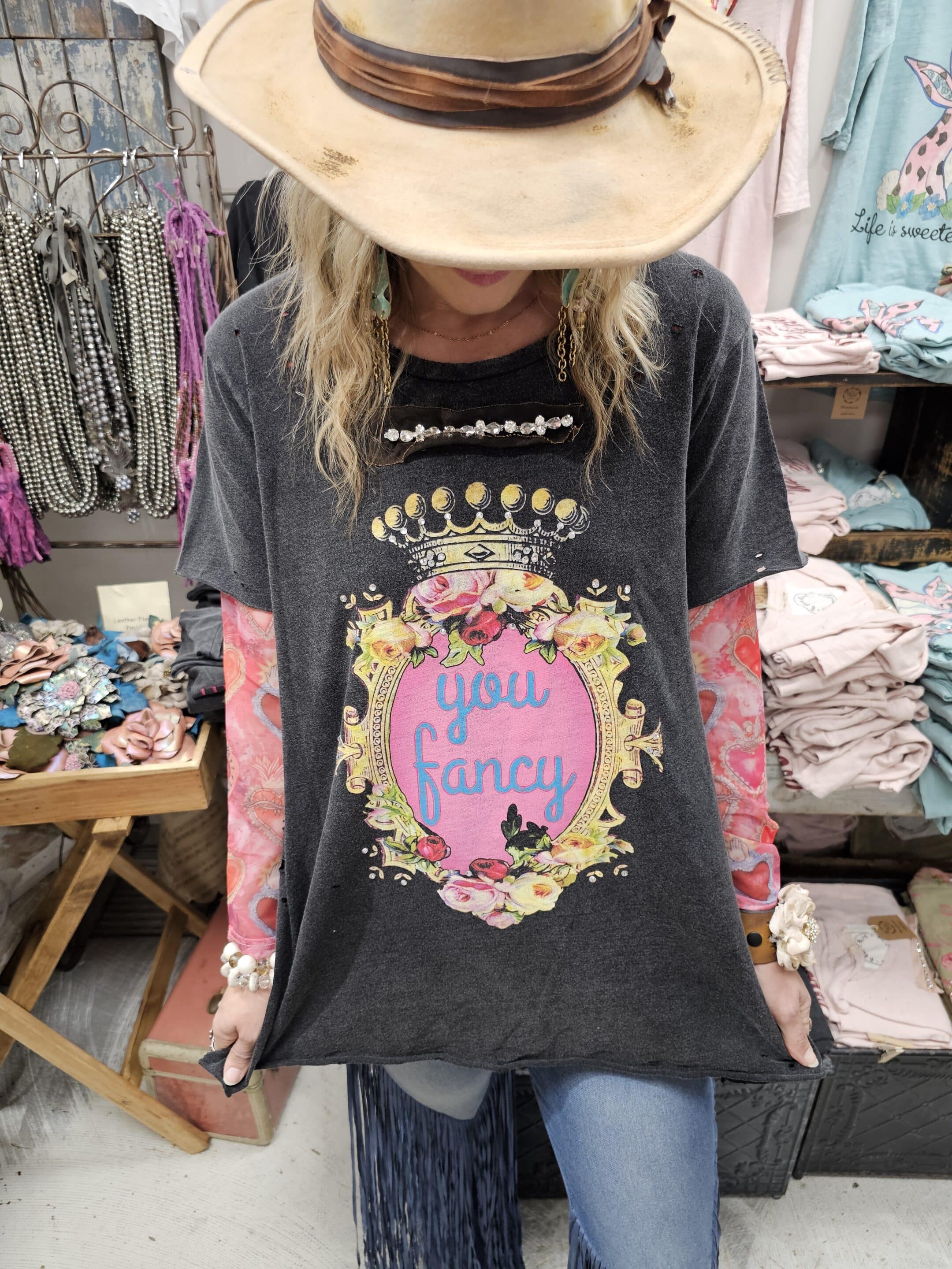 YOU FANCY tattered Tee image 1