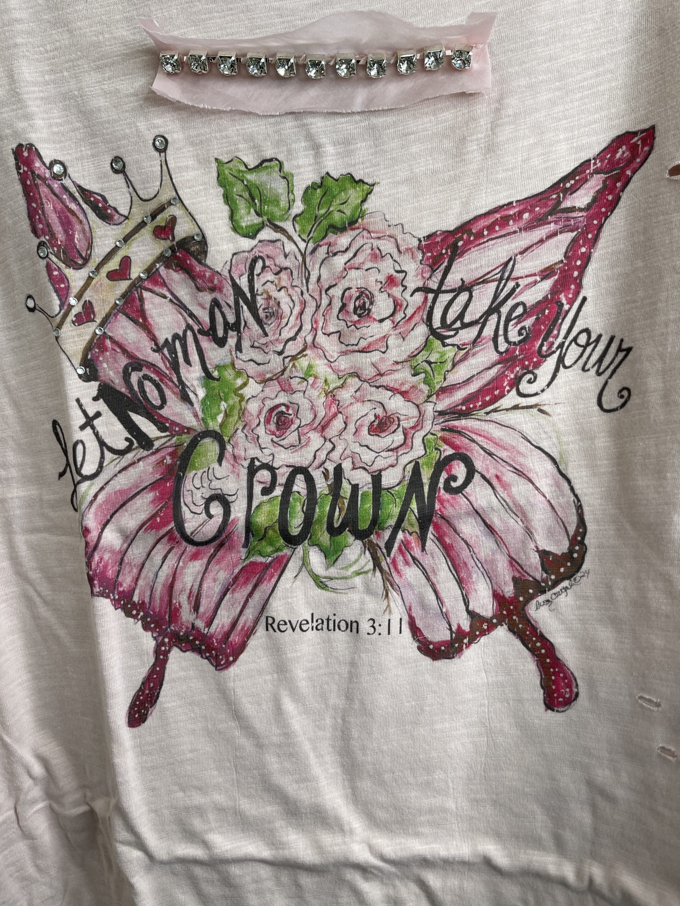 Let No Man Take Your Crown Tattered Shirt Bundle image 1