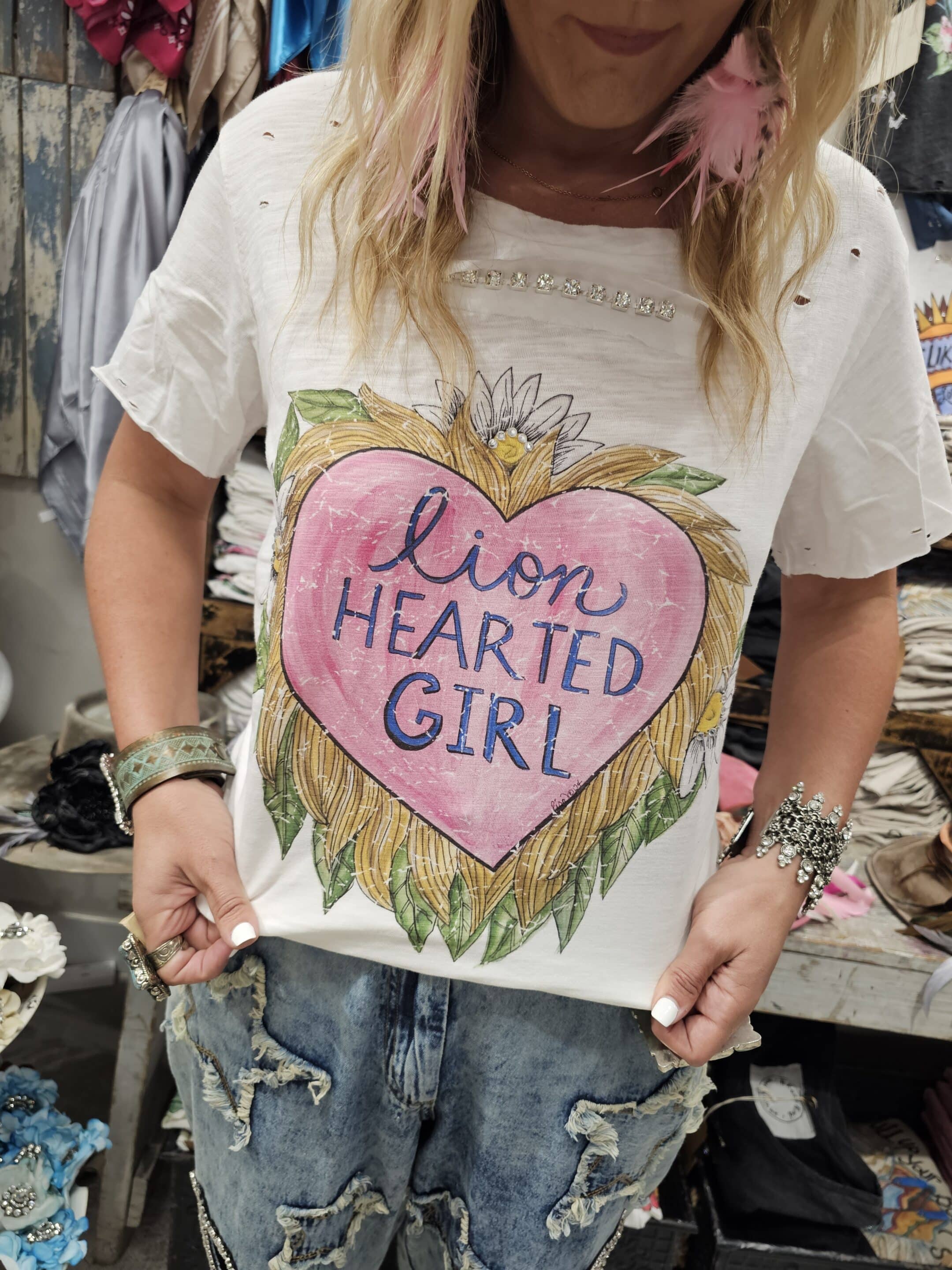 "Lion Hearted Girl" Tattered Tee Bundle image 0