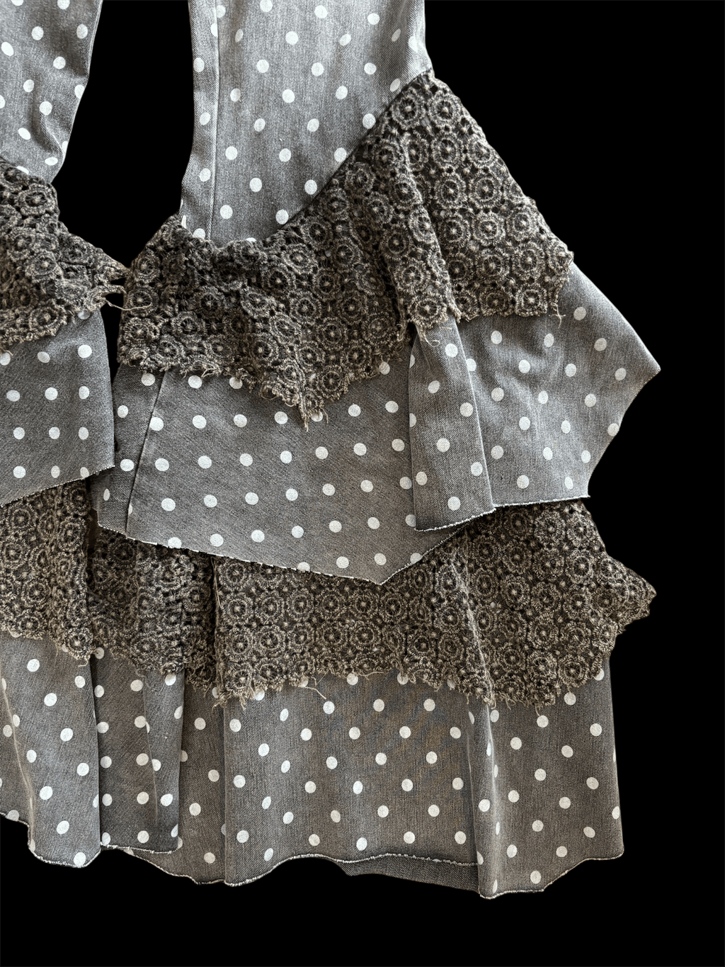 Black Polka Dot Leggings image 2