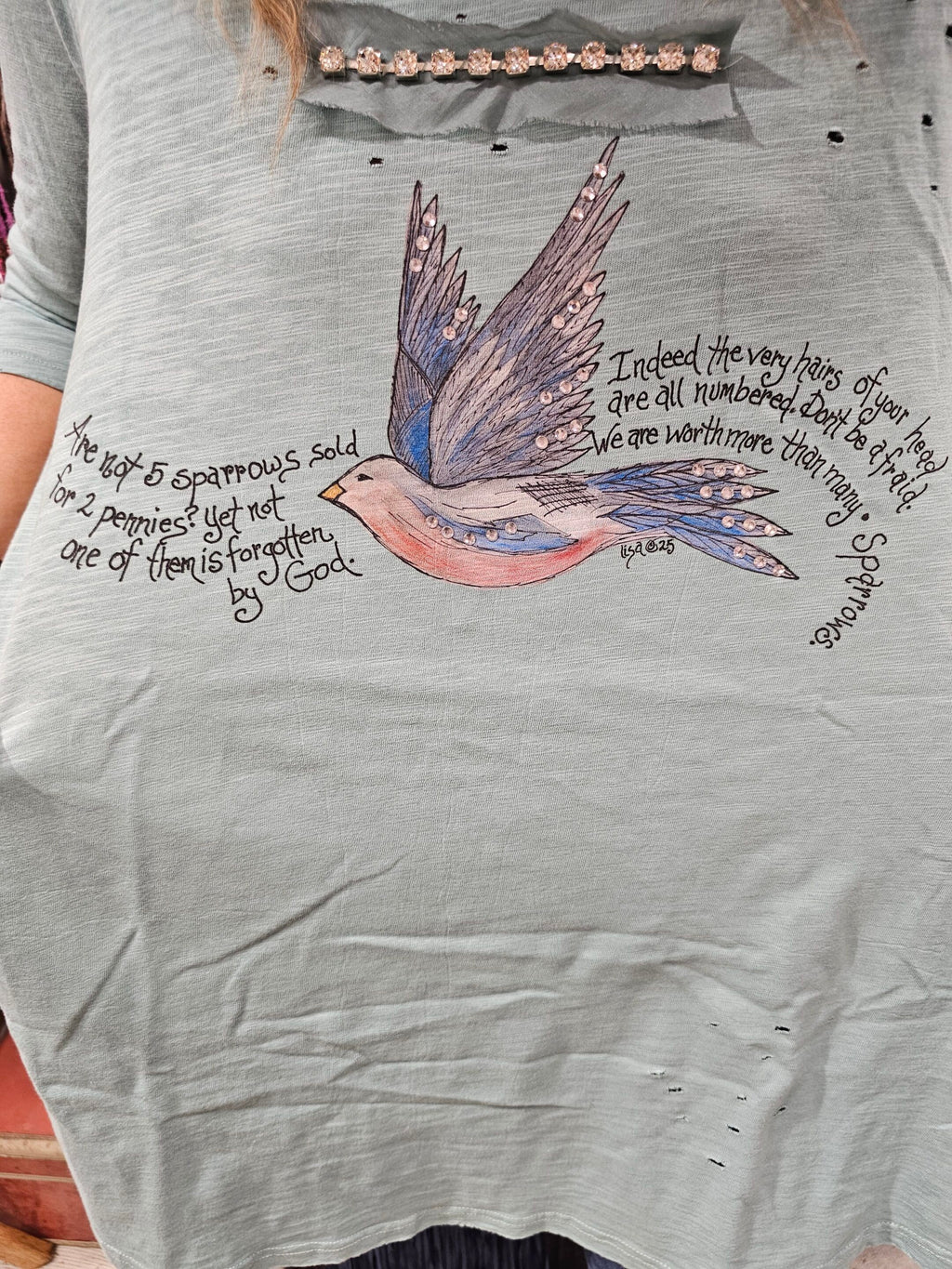 Worth More Than Many Sparrows Tattered Shirt image 1