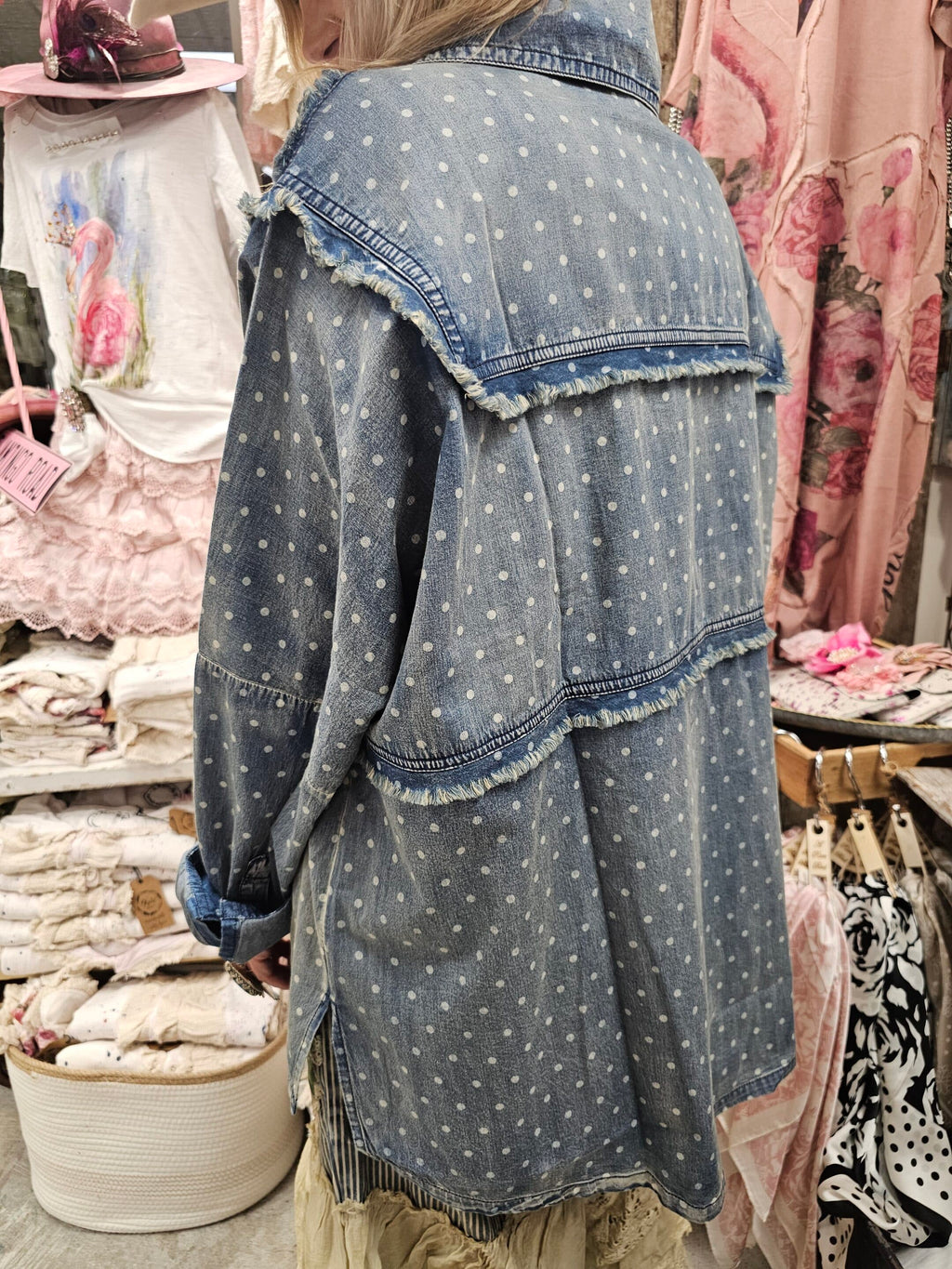 Denim Polka Dot Shirt Bundle image 2