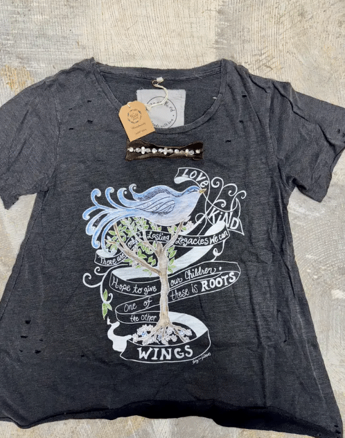 Roots and Wings Distressed Shirt image 3