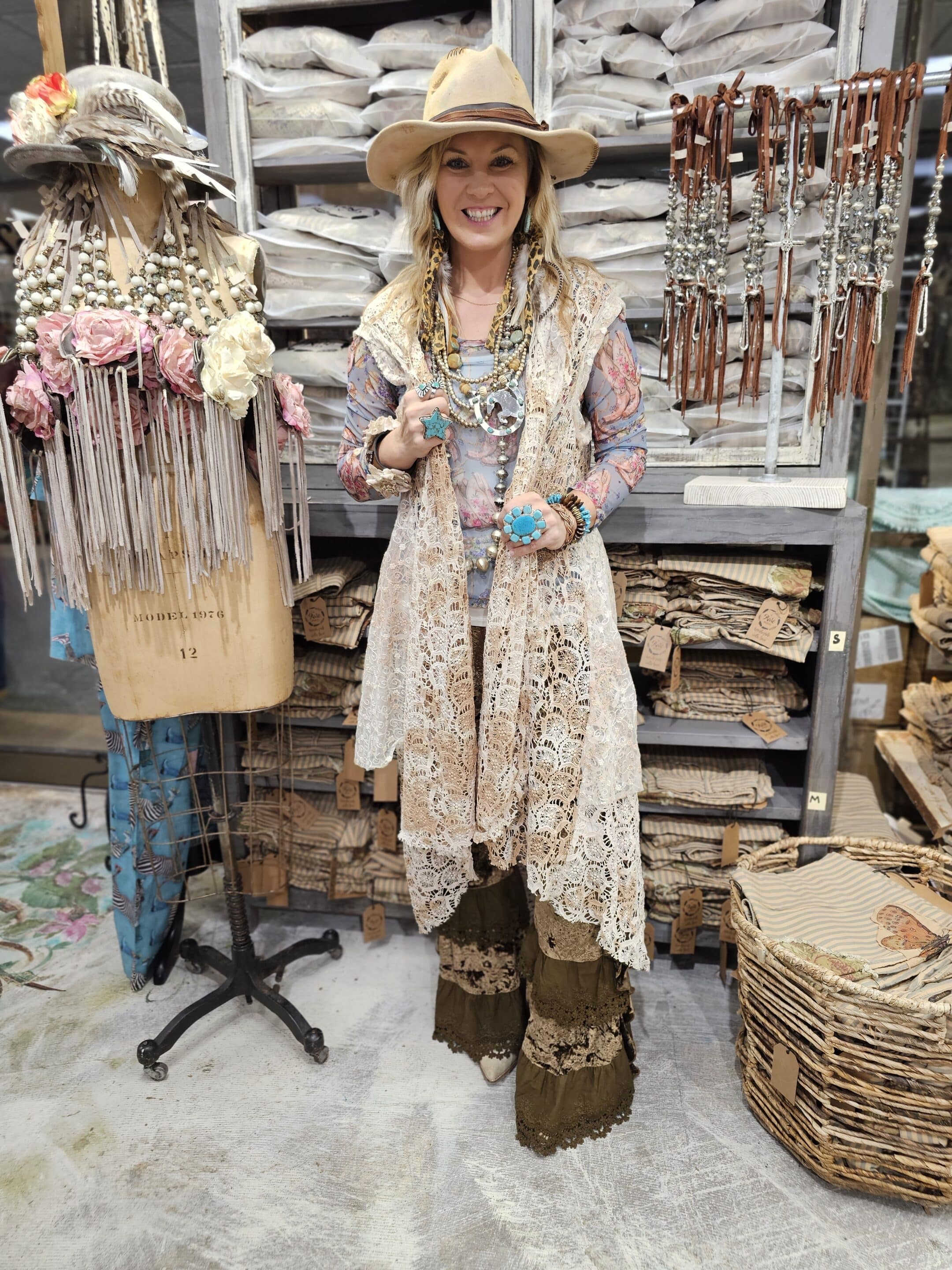 Morning Dove Lace Duster image 0