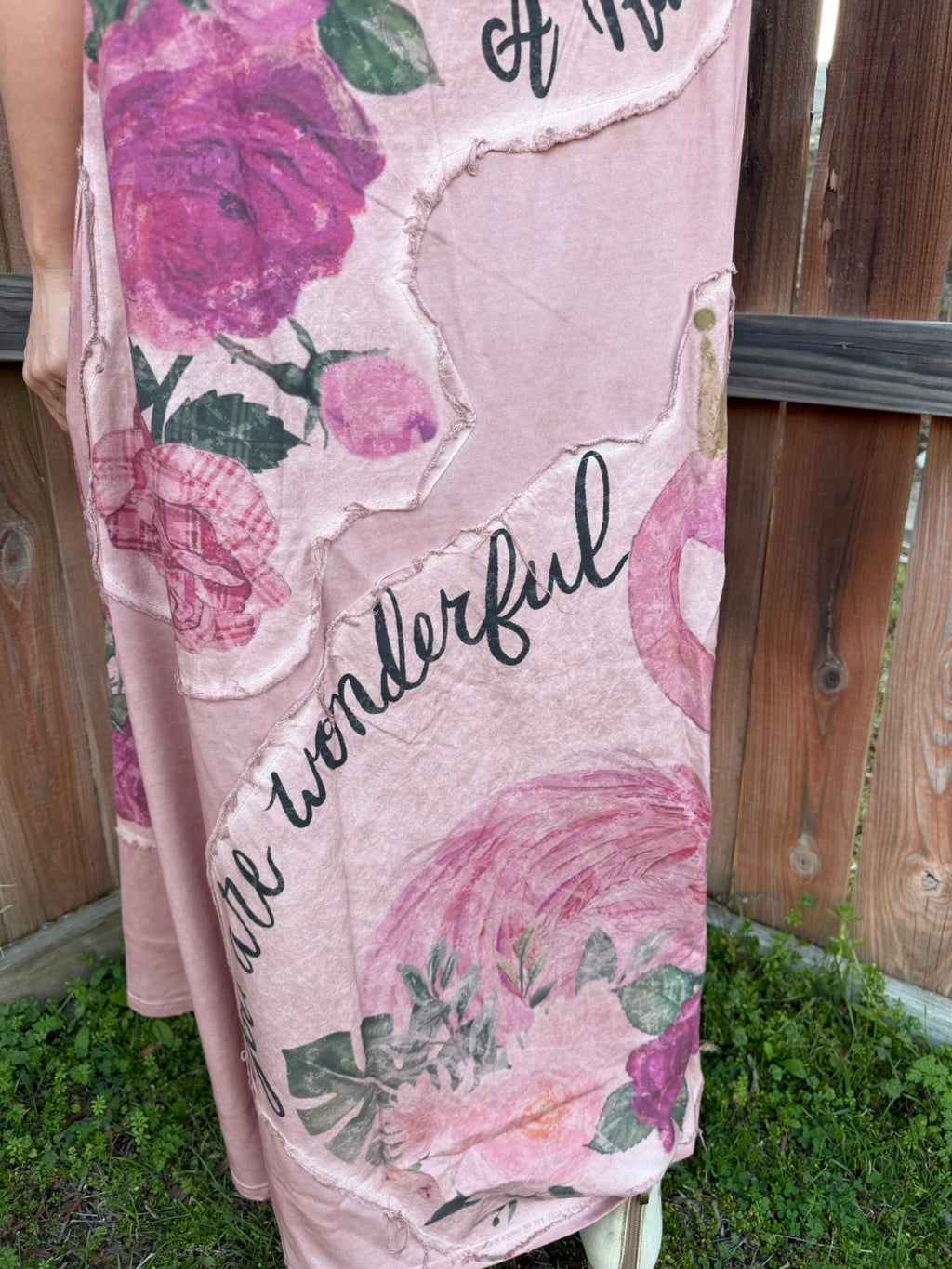 Pink Flamingo T-shirt Dress image 2
