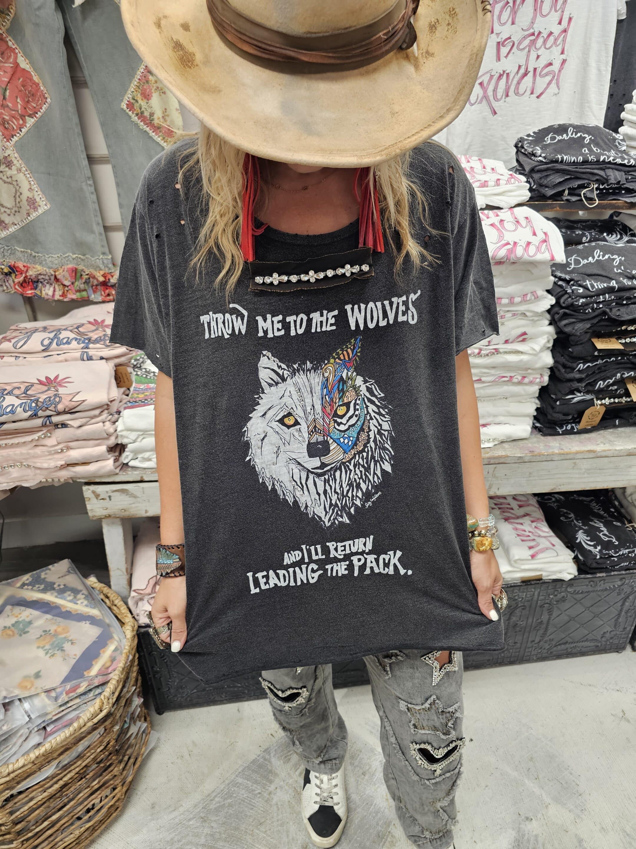 Wolf Pack Distressed Tee Bundle image 0