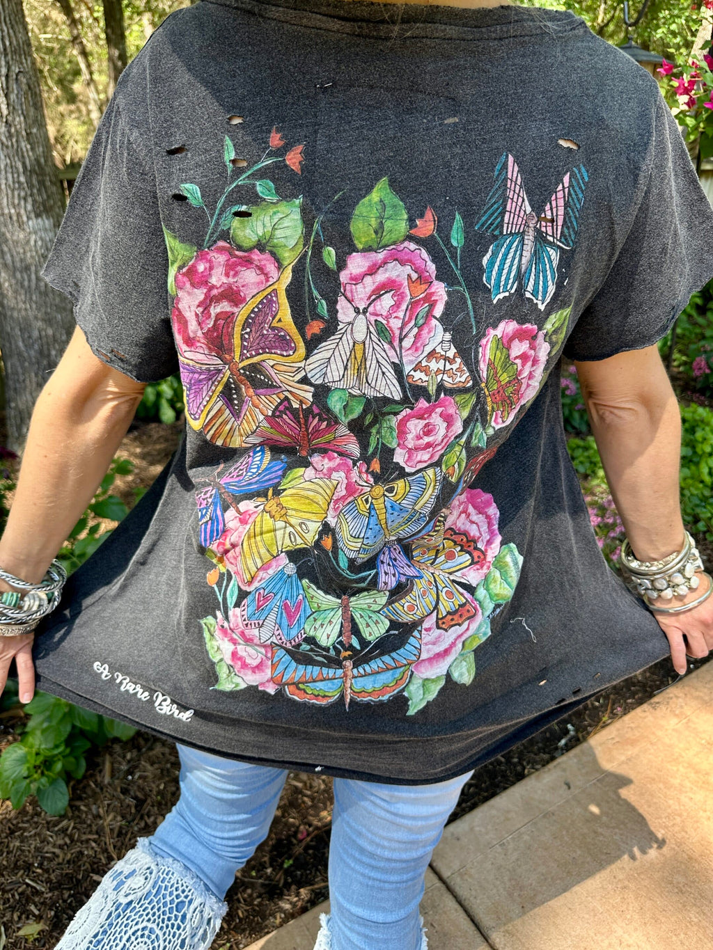 Dragonflies and Butterflies Tattered Tee image 1
