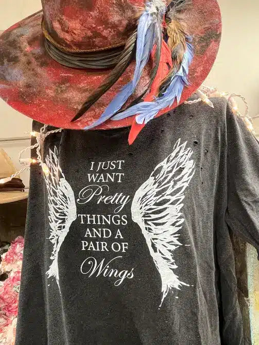 Pretty Things and a Pair of Wings Distressed Shirt Bundle image 4