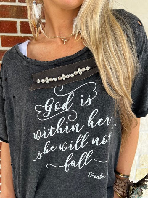 "God is within Her" Distressed Shirt Bundle image 0