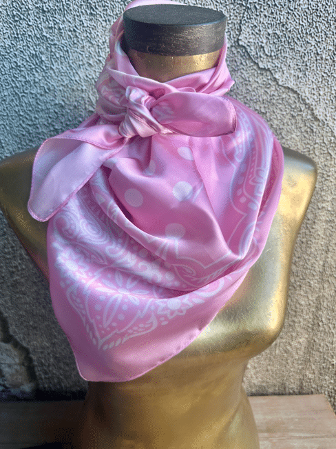 Rose Pink Silk rayon Wild Rag image 0