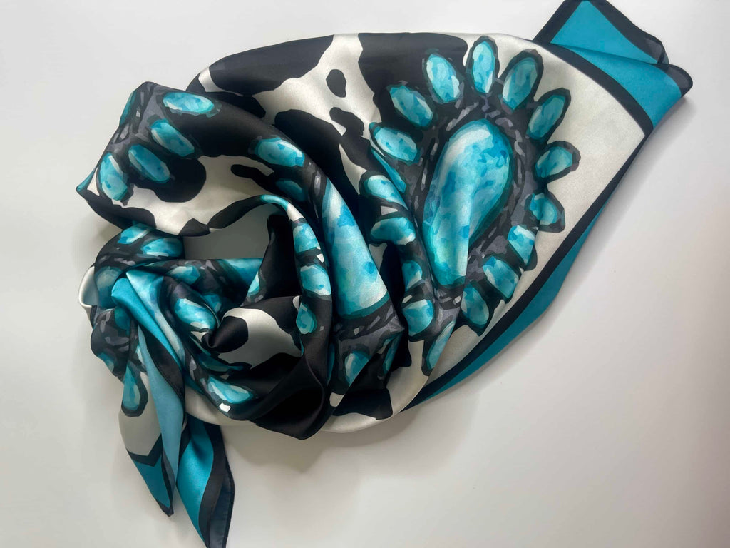 Turquoise Concho Wild Rag image 1