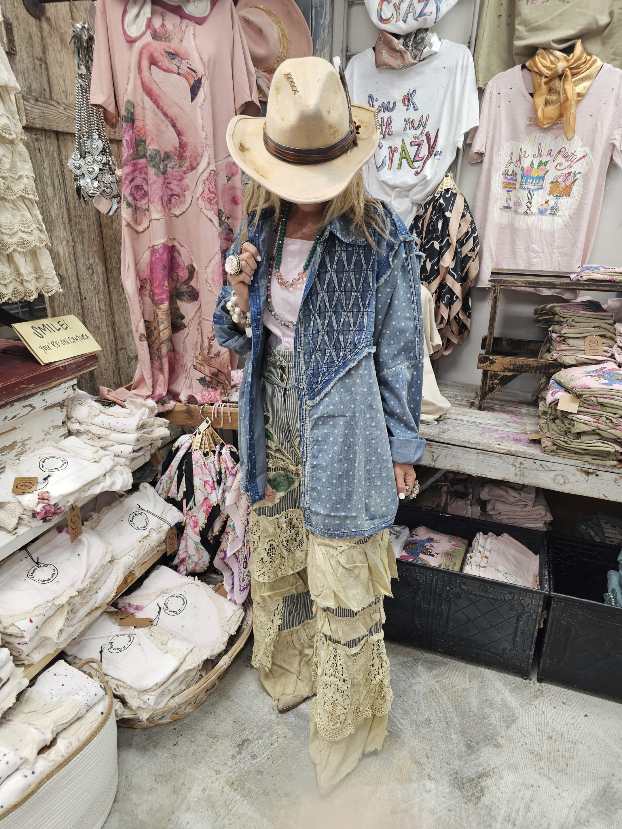 Denim Polka Dot Shirt image 3