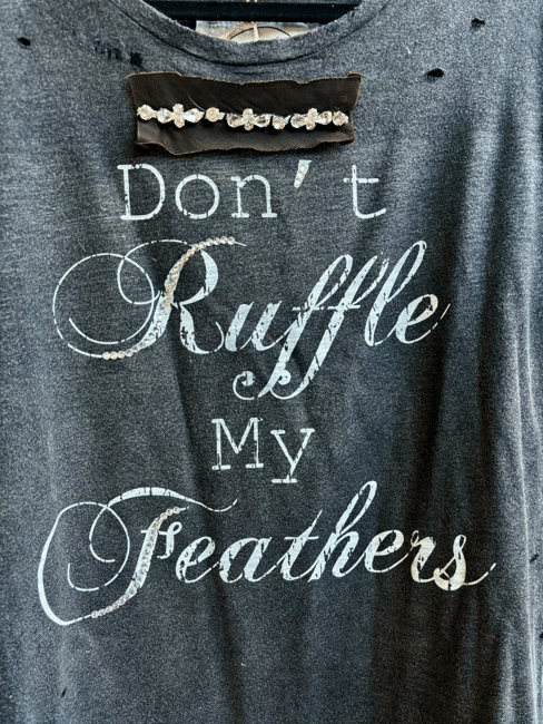 Don't Ruffle my Feathers" Tattered Shirt Bundle image 2