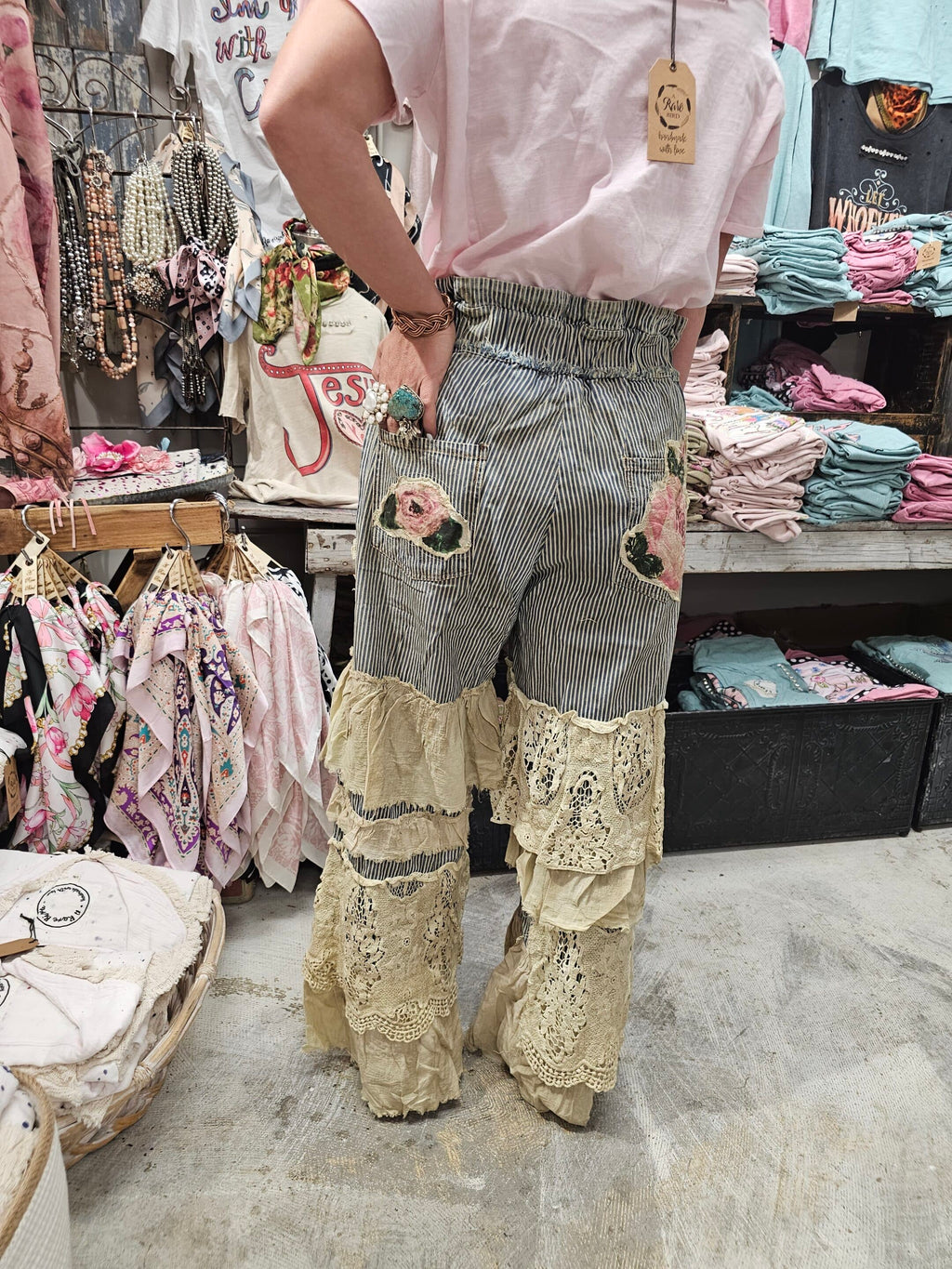 Rose Ticking Pant image 1