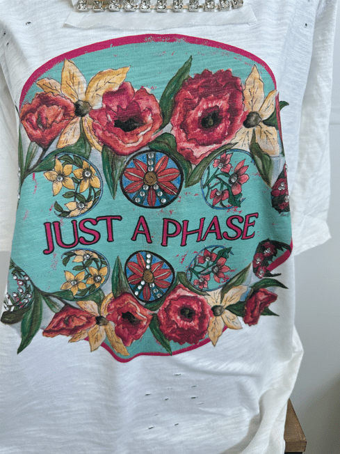 It's Just a Phase Tattered Shirt image 1