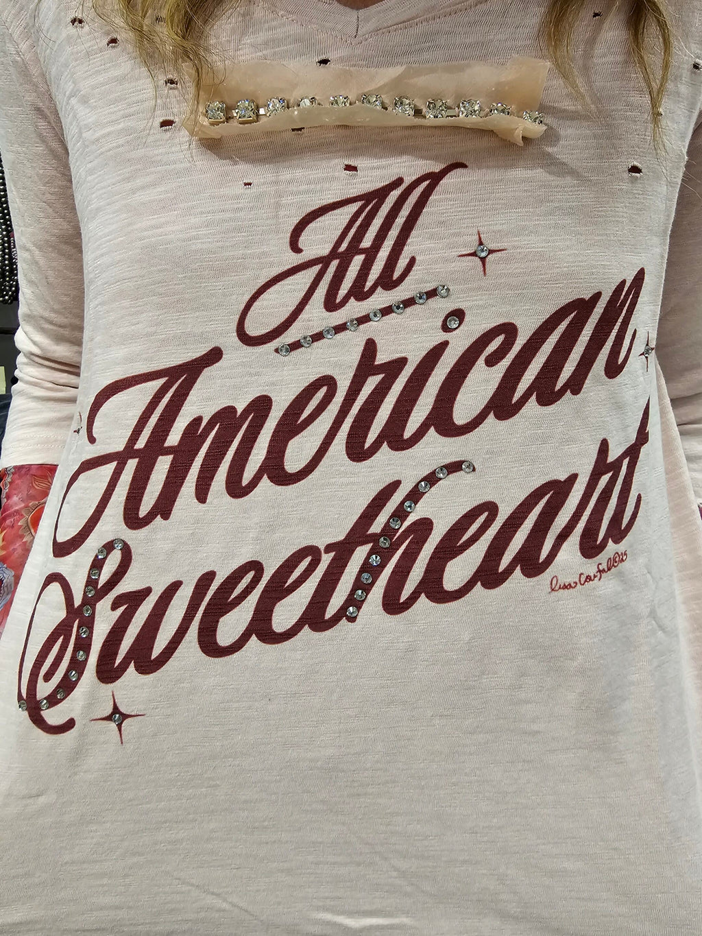 All American Sweetheart Tattered Tee image 3