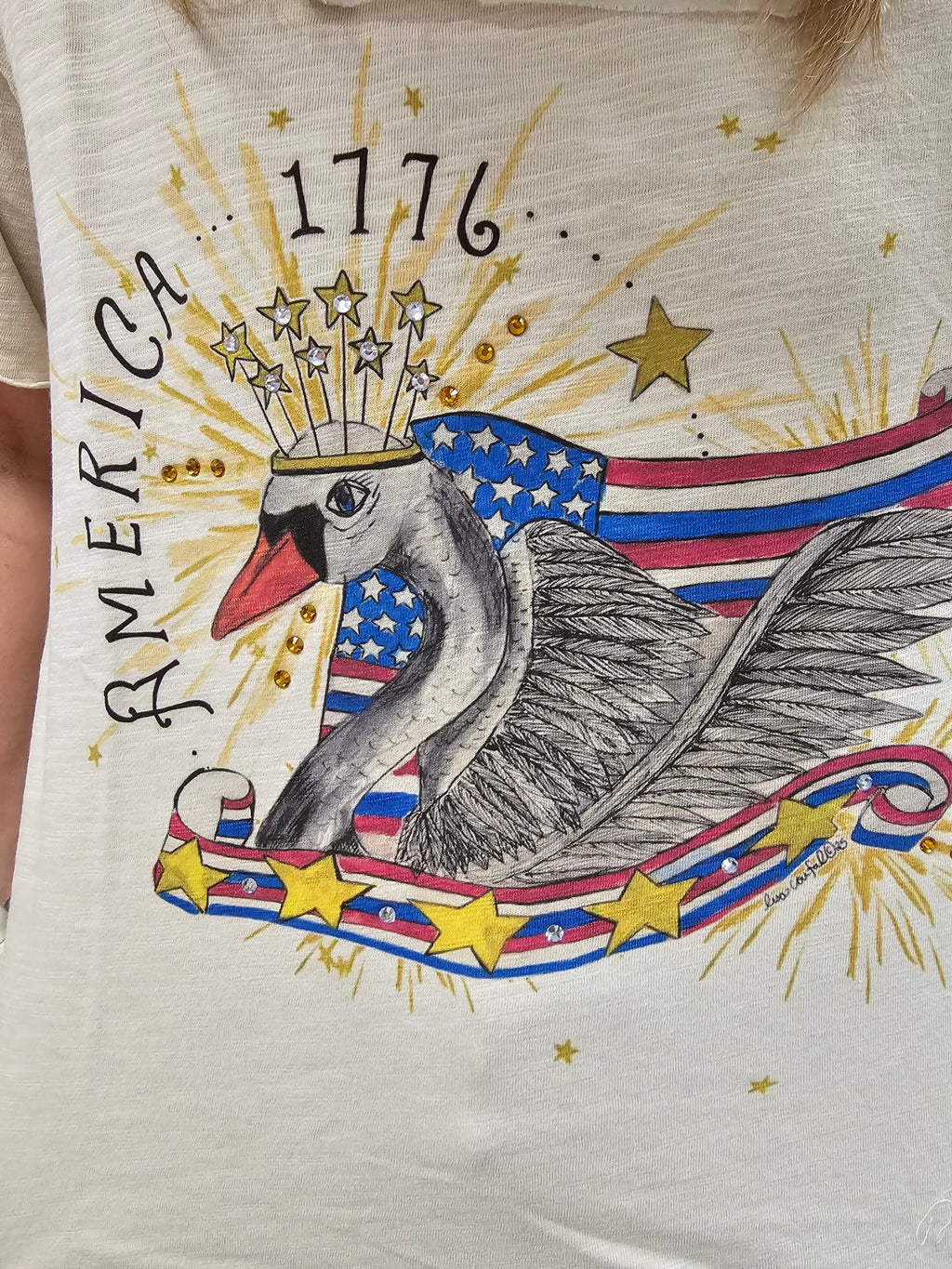 America Swan Tattered Tee Bundle image 0