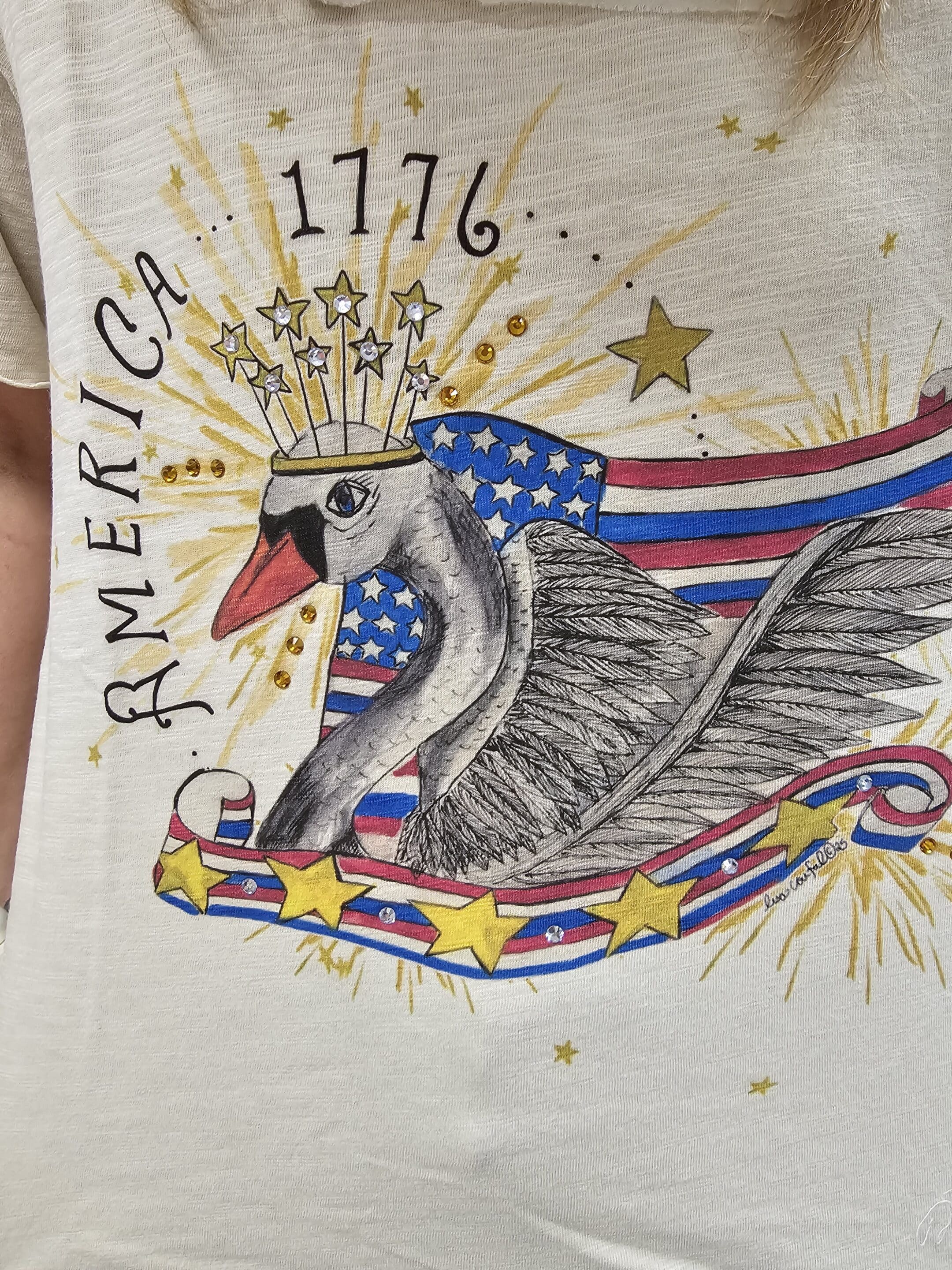 America Swan Tattered Tee Bundle image 0