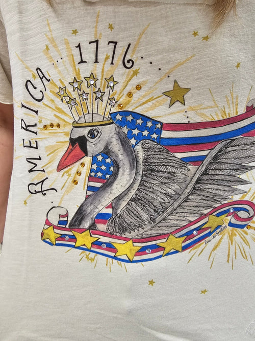America Swan Tattered Tee Bundle image 0