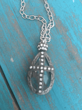 Soldered Crystal Sparkle Pendant Necklace image 0