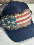 Old Glory Trucker Hat image 0