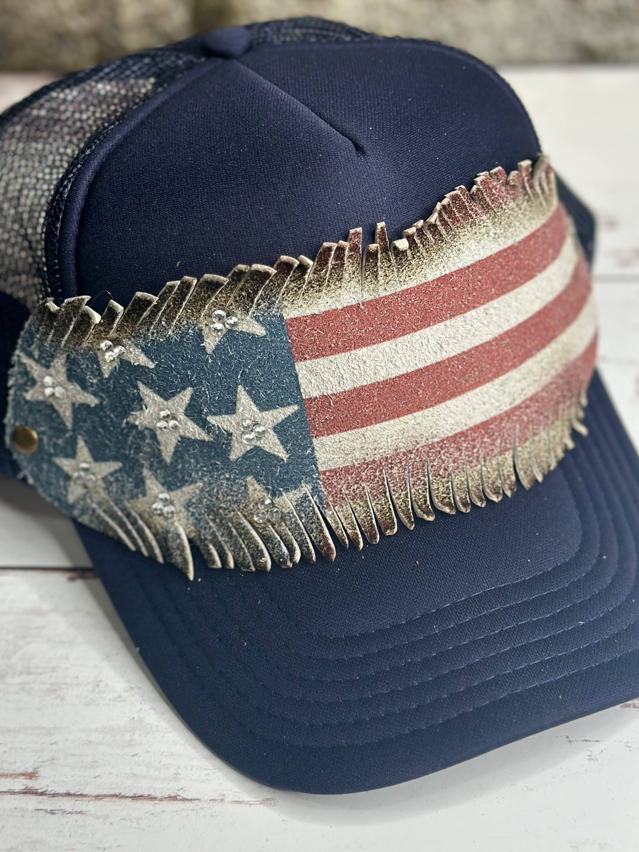 Old Glory Trucker Hat image 0
