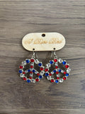 USA Sparkle Peace Out Earrings