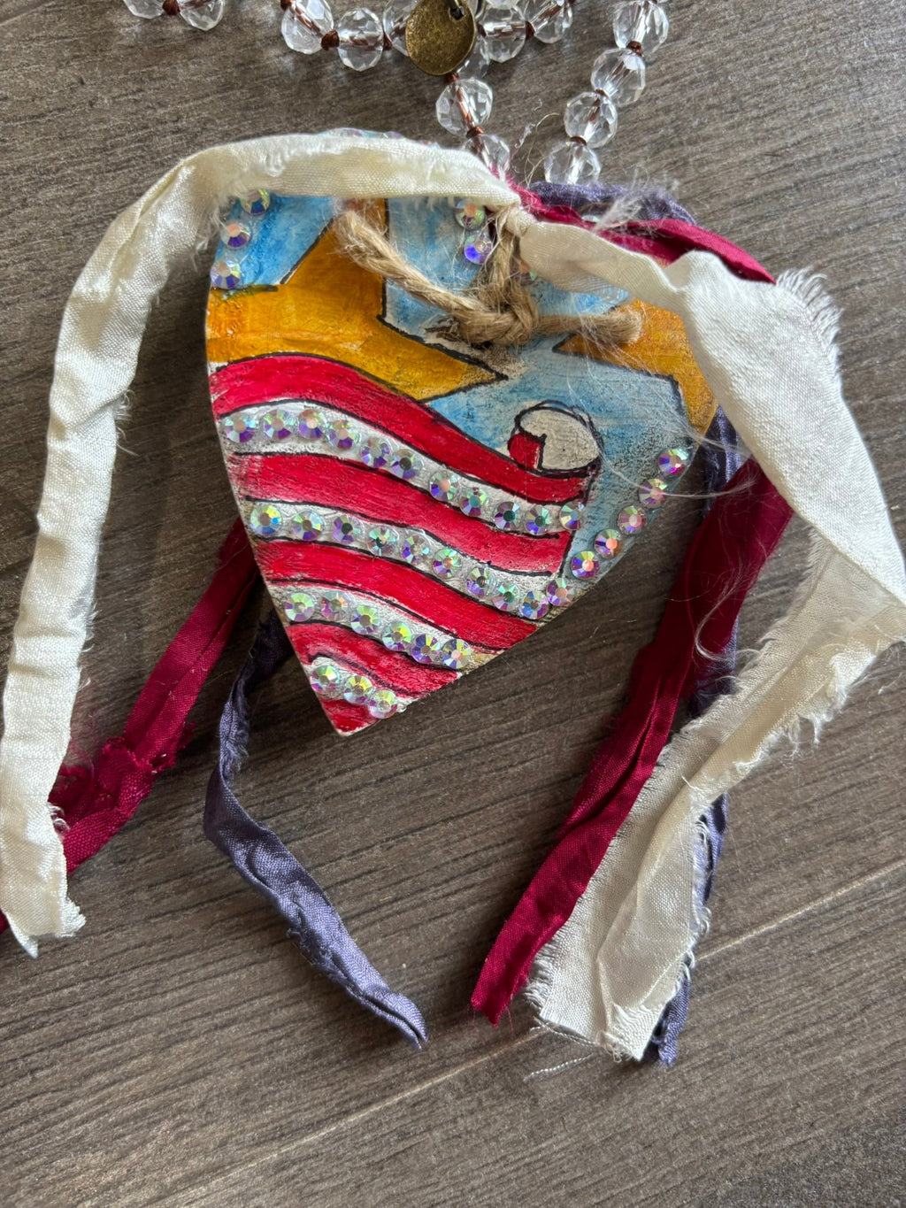 Painted Liberty Heart