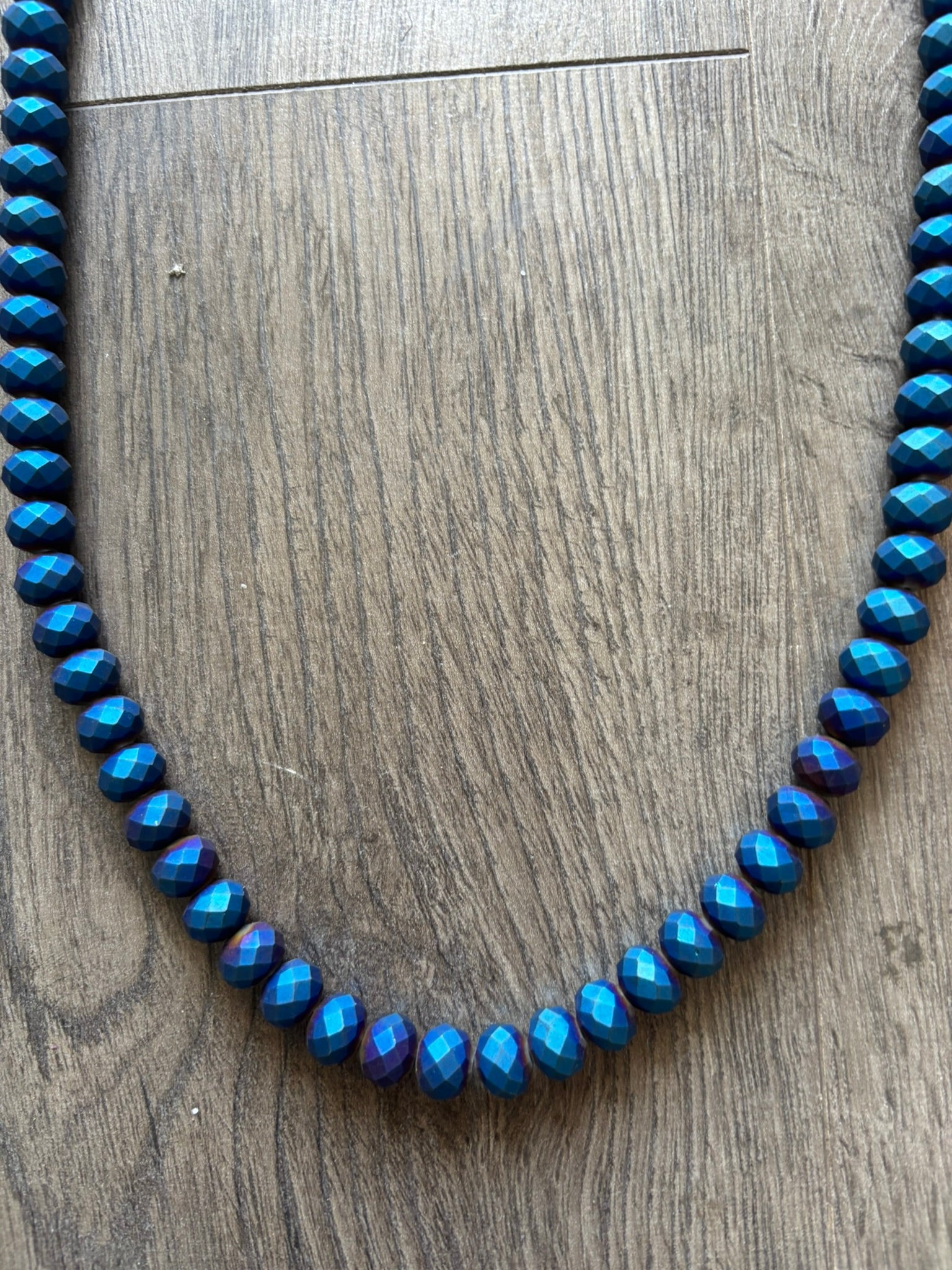 Midnight Ocean Beaded Necklace