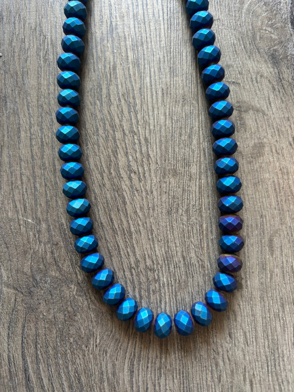 Midnight Ocean Beaded Necklace