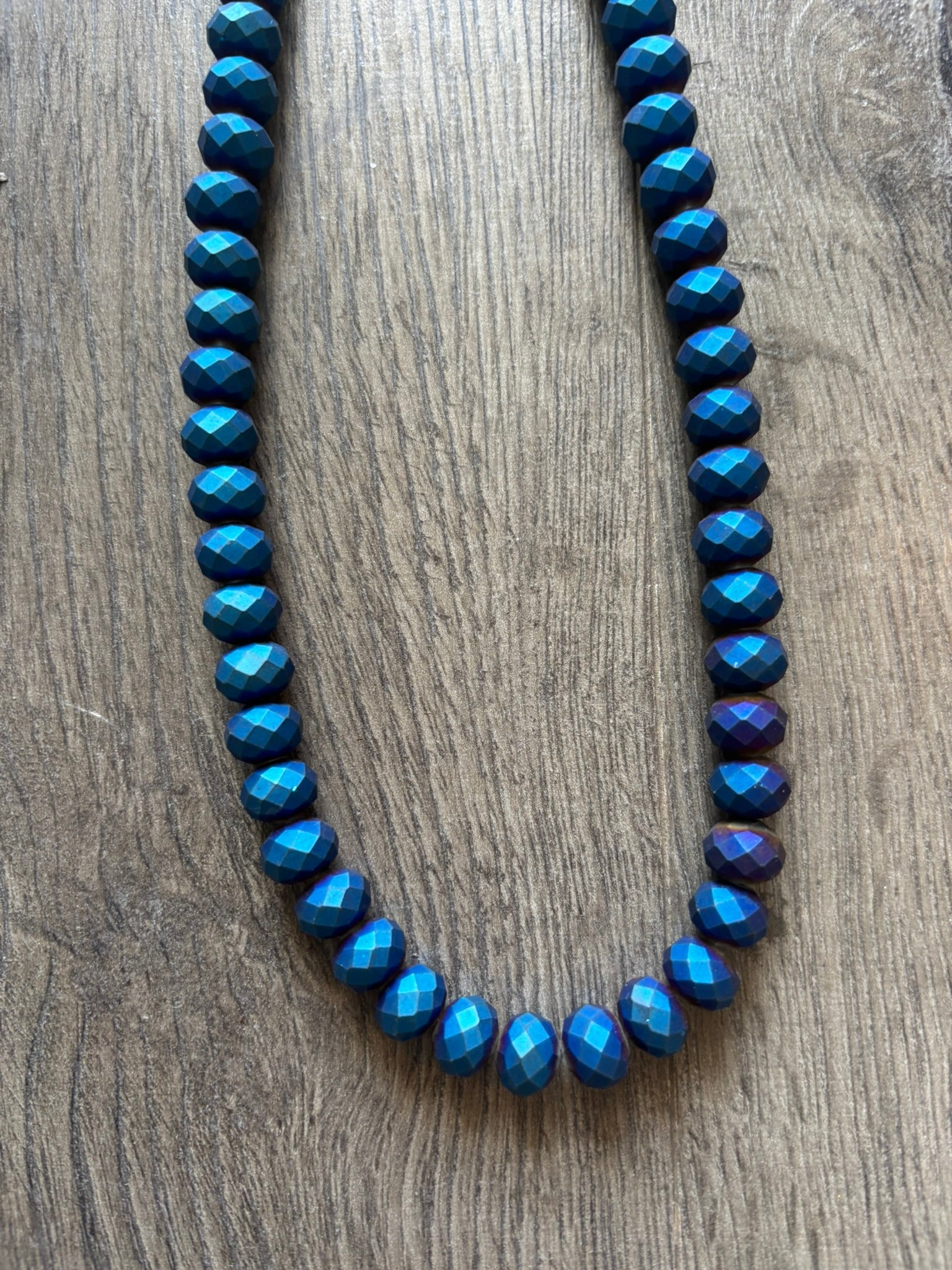 Midnight Ocean Beaded Necklace
