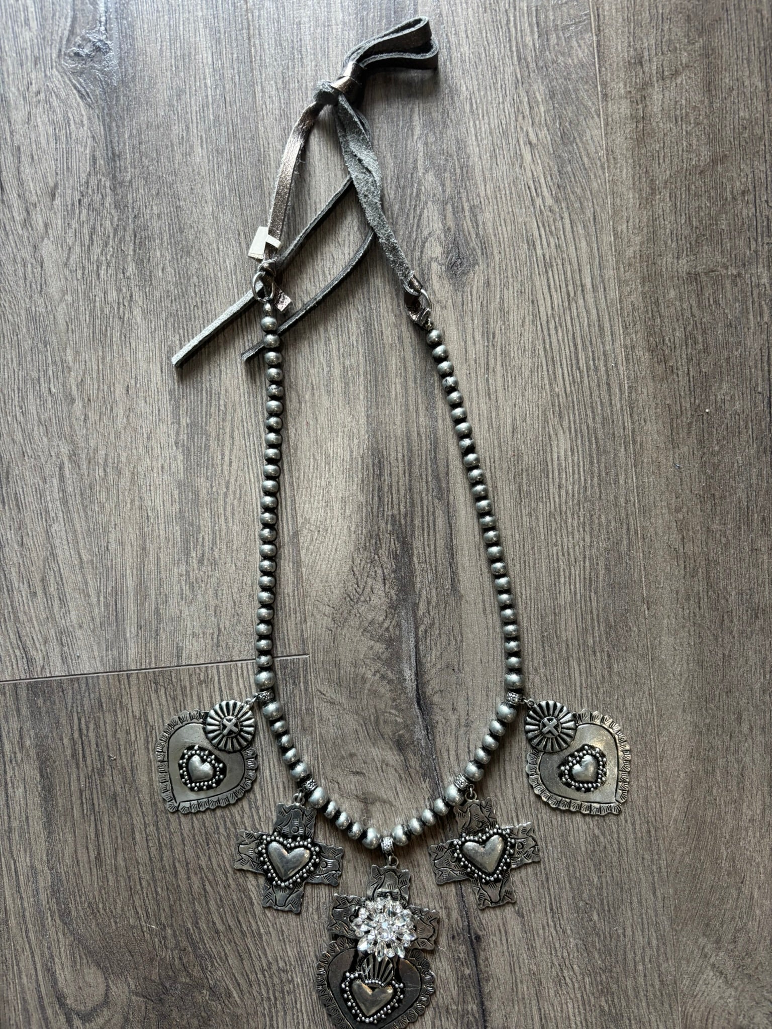 Devoted Heart Silver Necklace