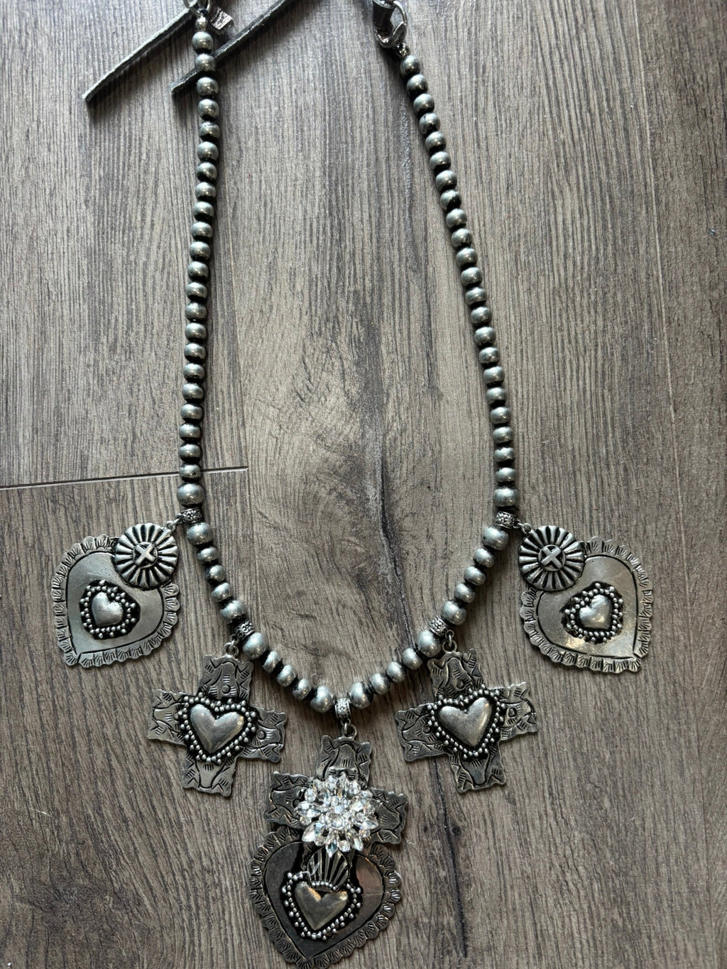Devoted Heart Silver Necklace