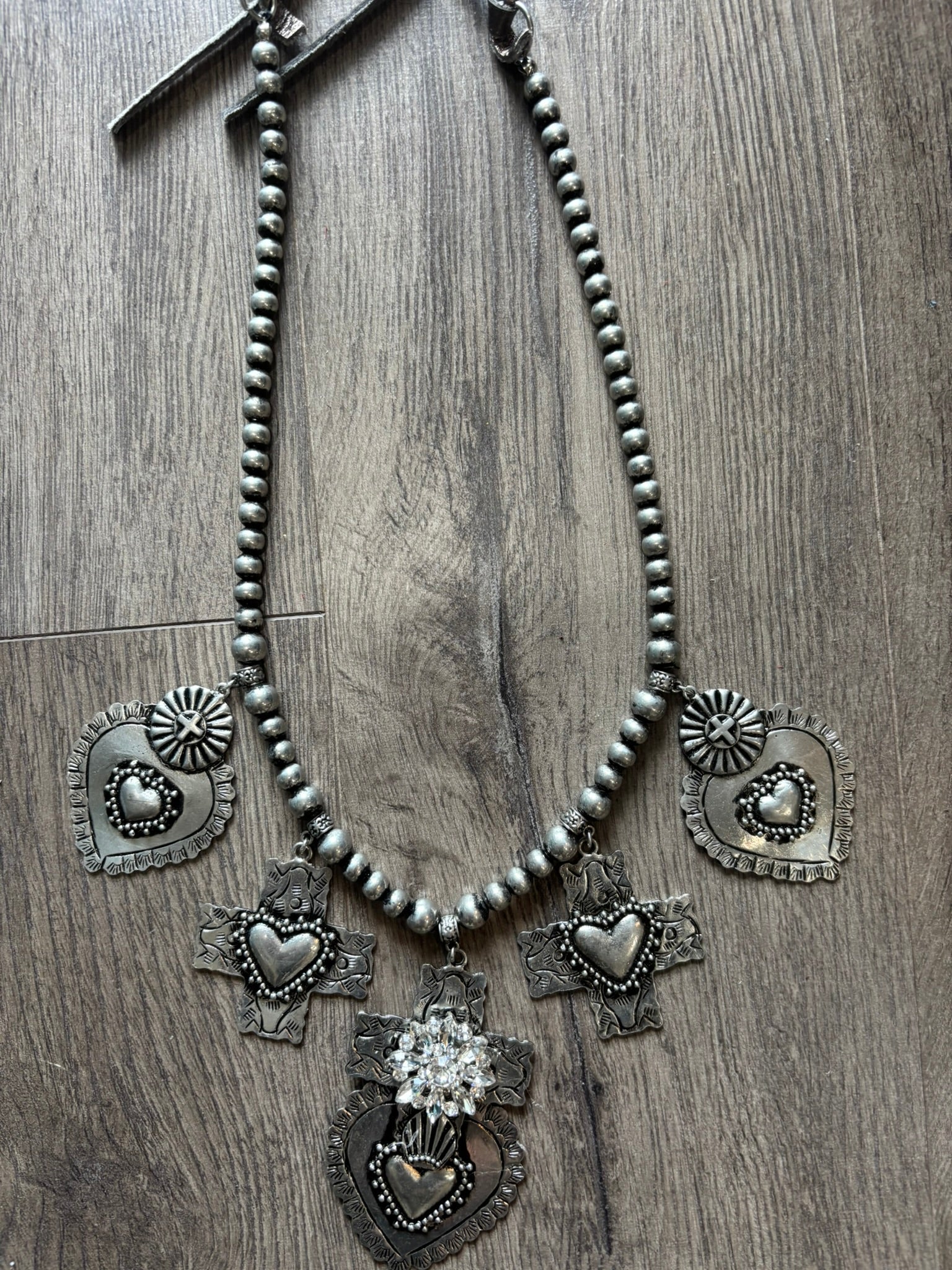 Devoted Heart Silver Necklace
