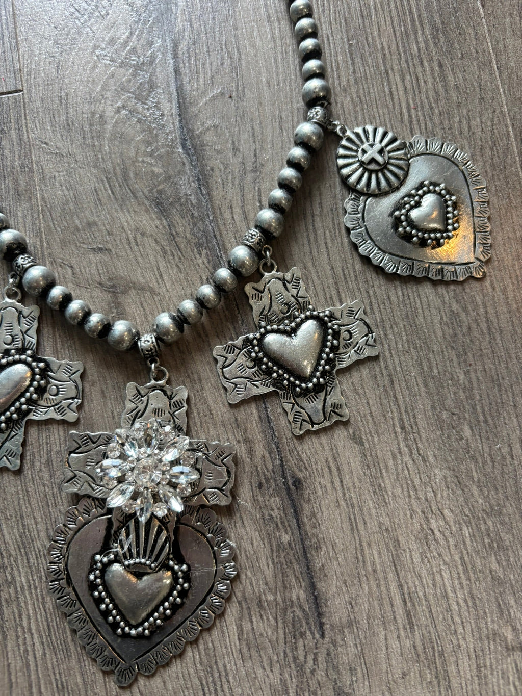 Devoted Heart Silver Necklace