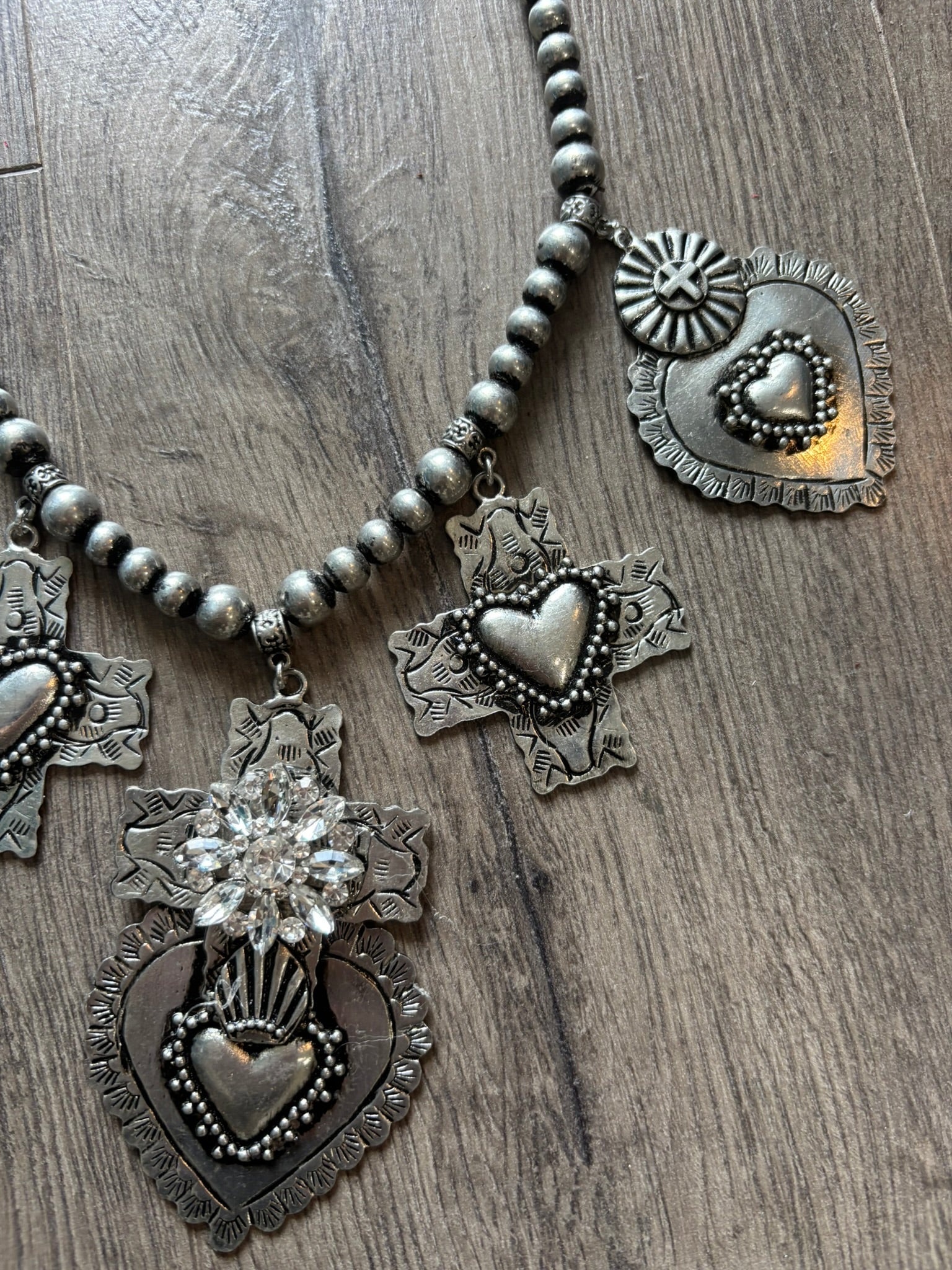 Devoted Heart Silver Necklace
