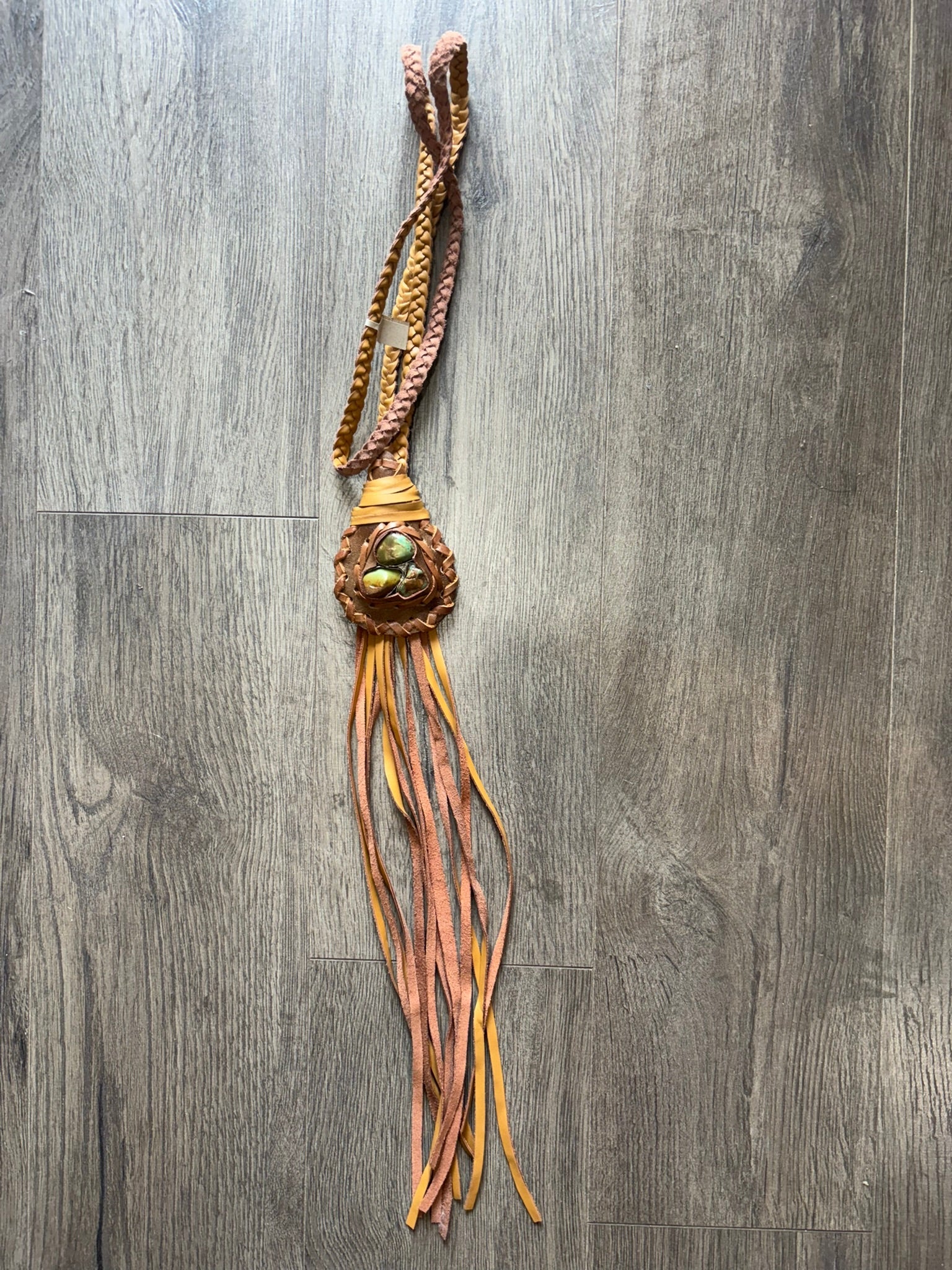 Nomad’s Leather Medallion Necklace