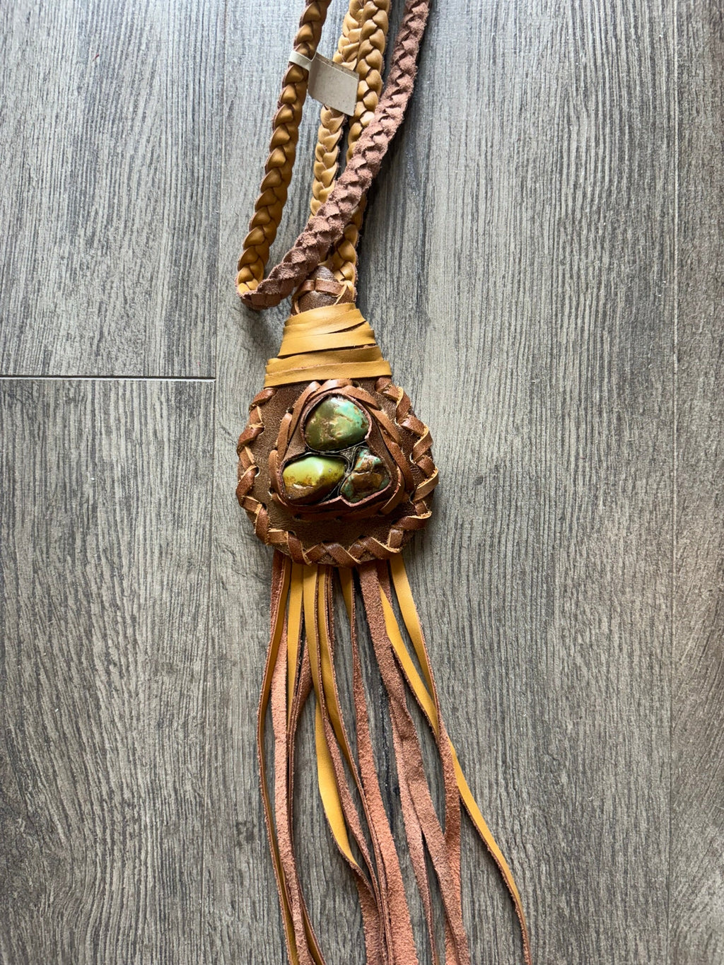 Nomad’s Leather Medallion Necklace